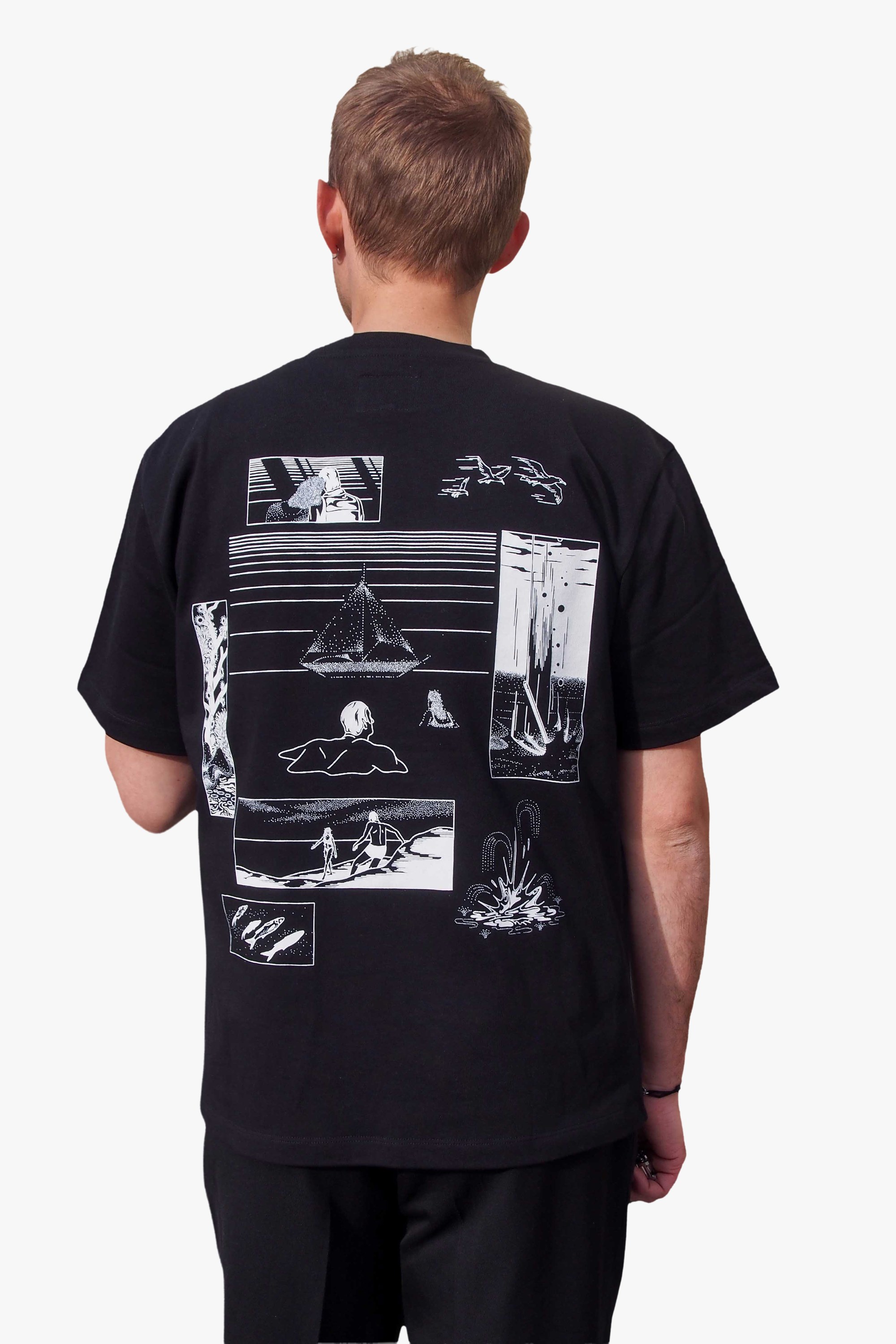 Oversized Gumi T-shirt | Multicolored Noyoco Men