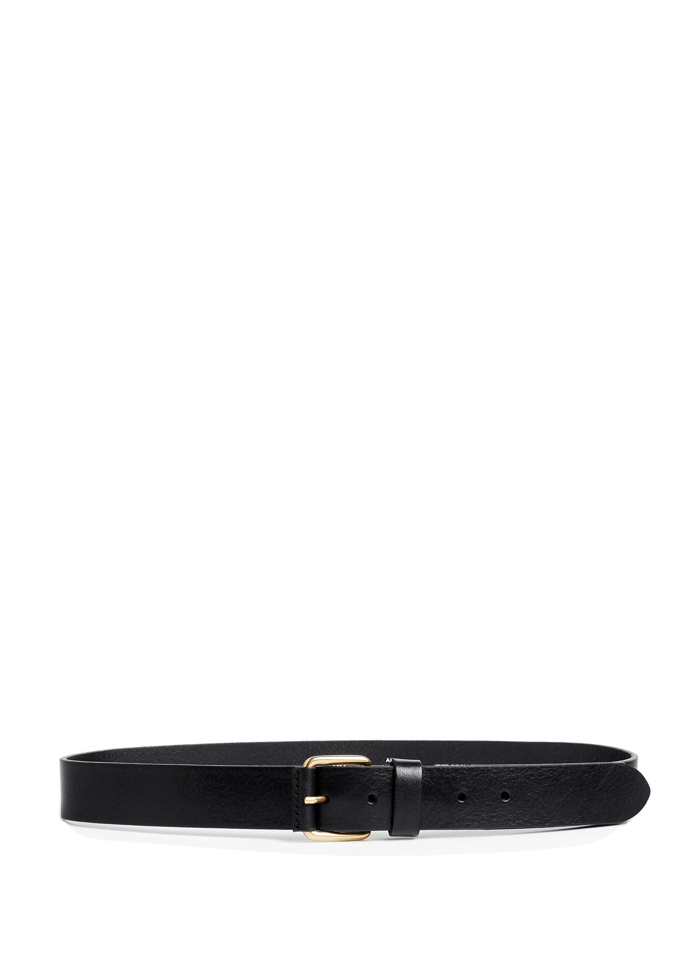 Black 35mm cowhide leather belt Laito brand AU PRINTEMPS PARIS Black