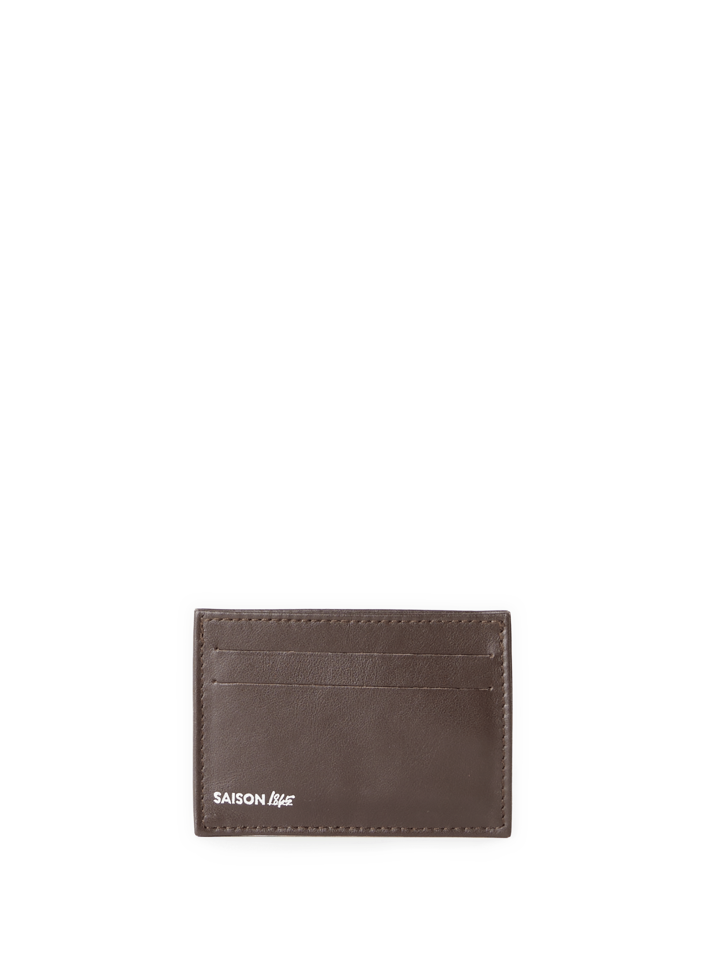 Leather card holder pm fra 579 v mini pc v green SAISON 1865 Brown