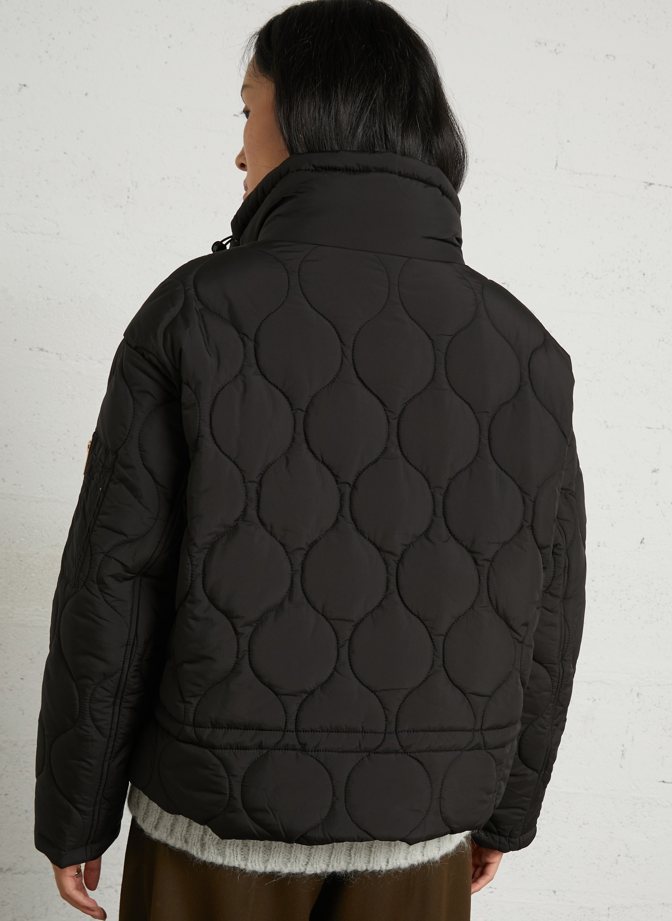 Quilted high-neck jacket BOMBERS ORIGINAL Black