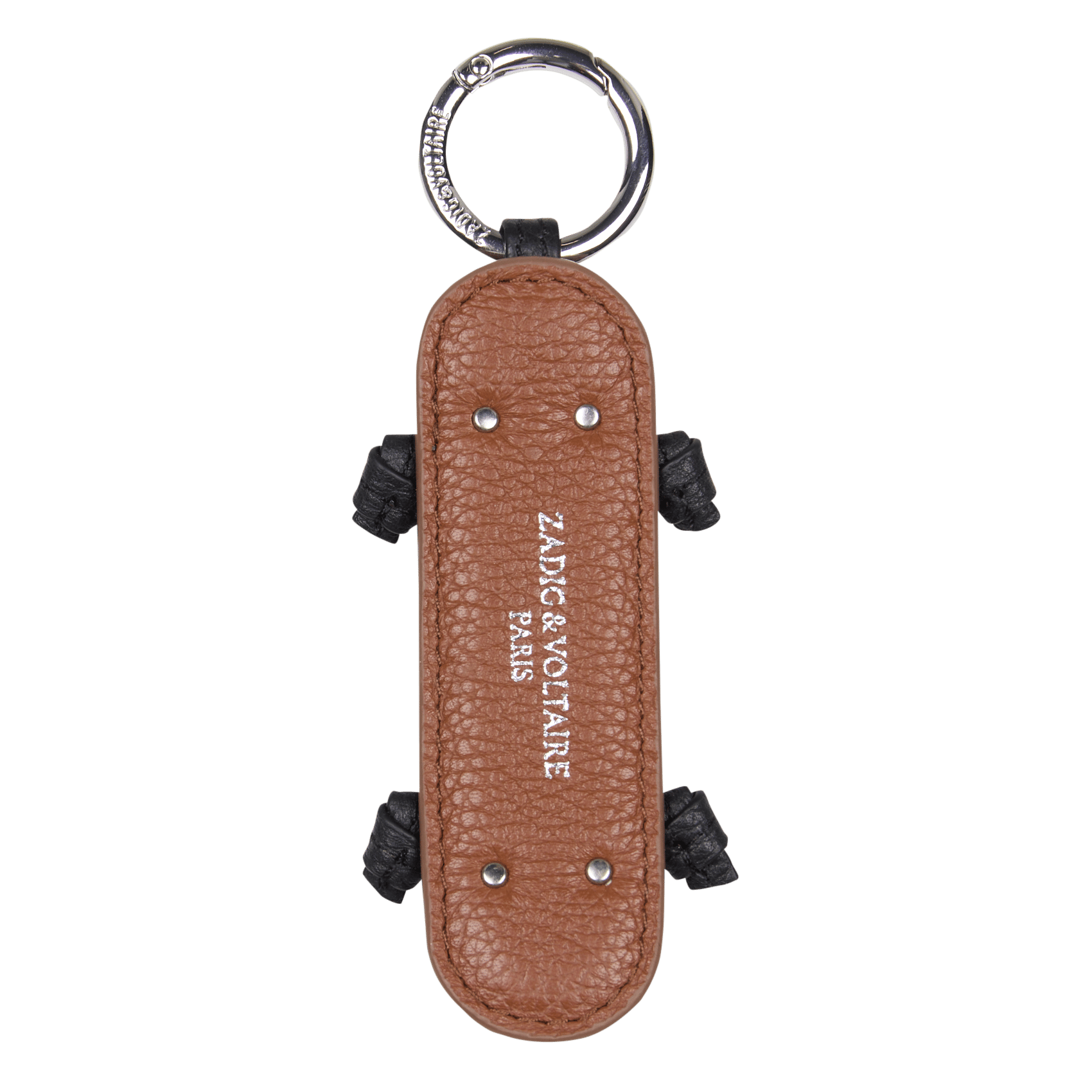 Porte clé en cuir ZADIG&VOLTAIRE Marron