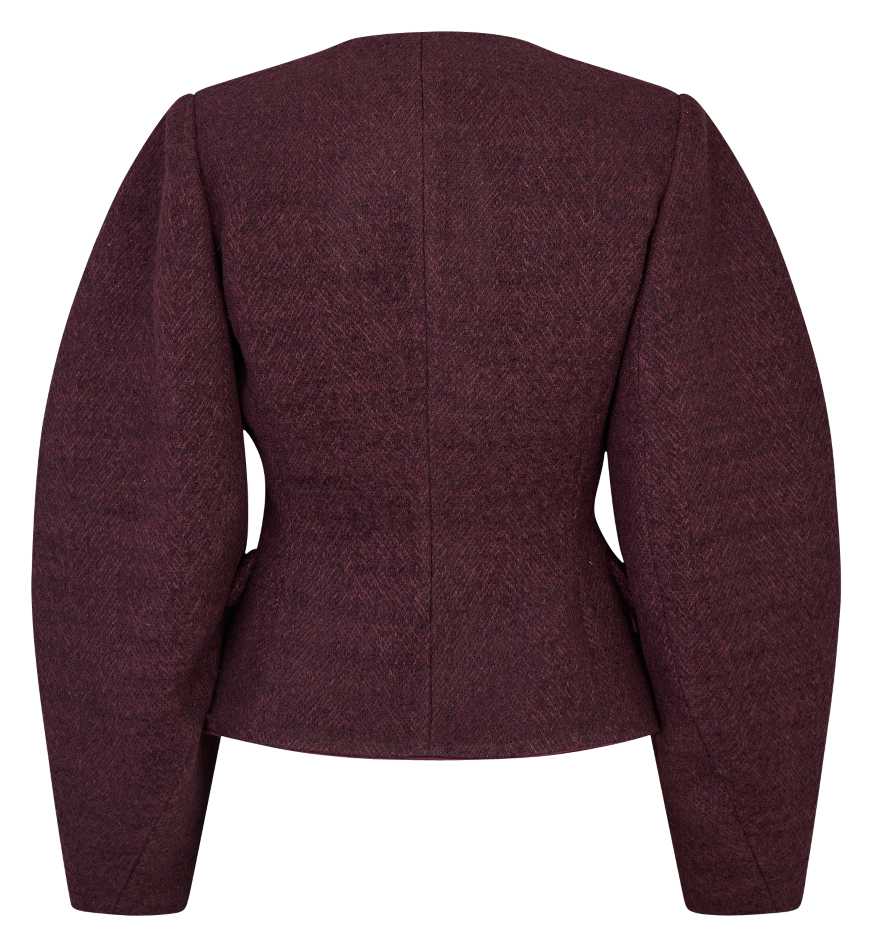 Solid-color fitted jacket with decorative buttons ROTATE Brown
