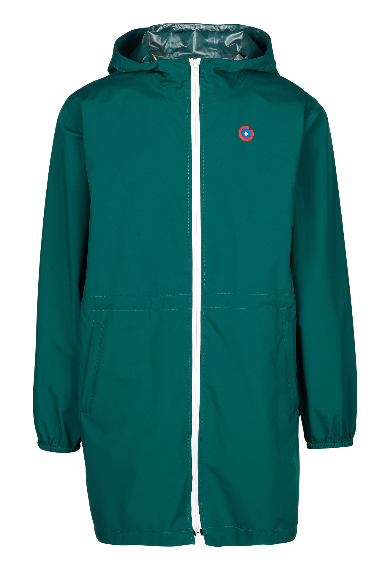 Imperméable long à capuche convertible AMELOT Sapin