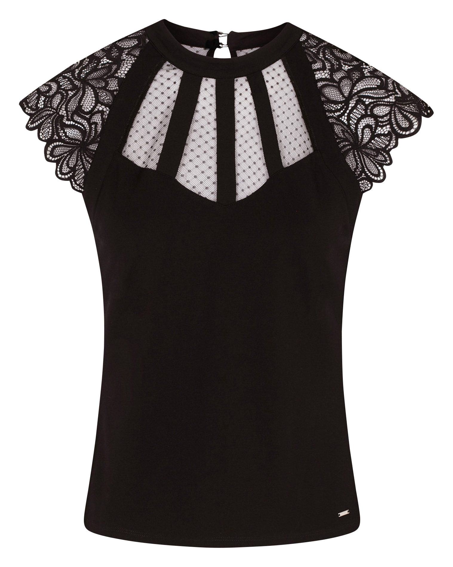 Short-sleeved top MORGAN Black