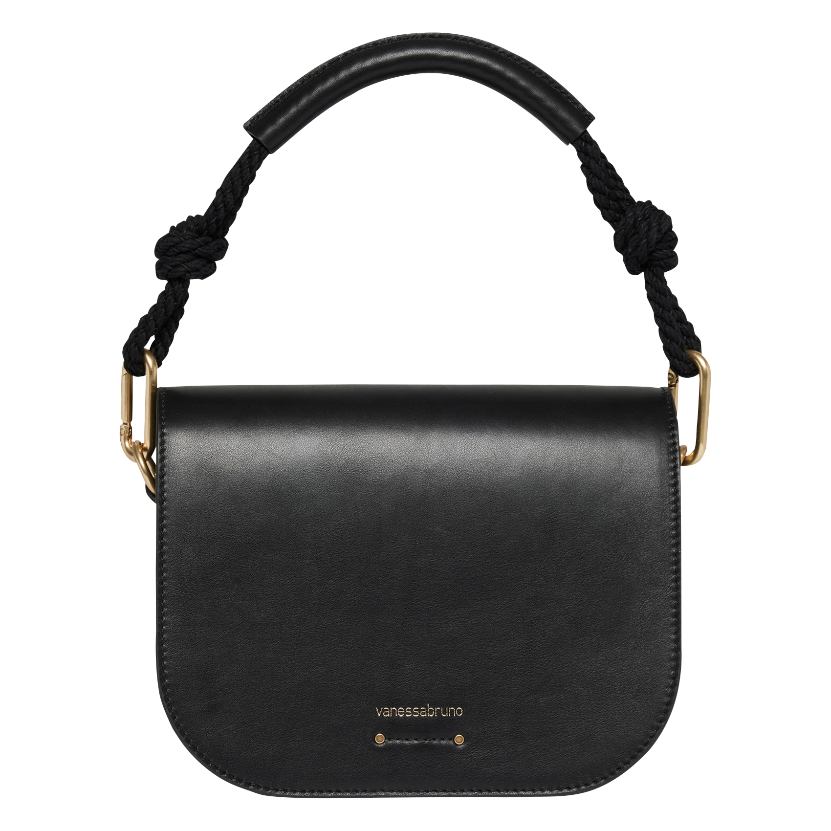 Sac Besace En Cuir Lisse Noir Vanessa Bruno - Femme | Place des Tendances
