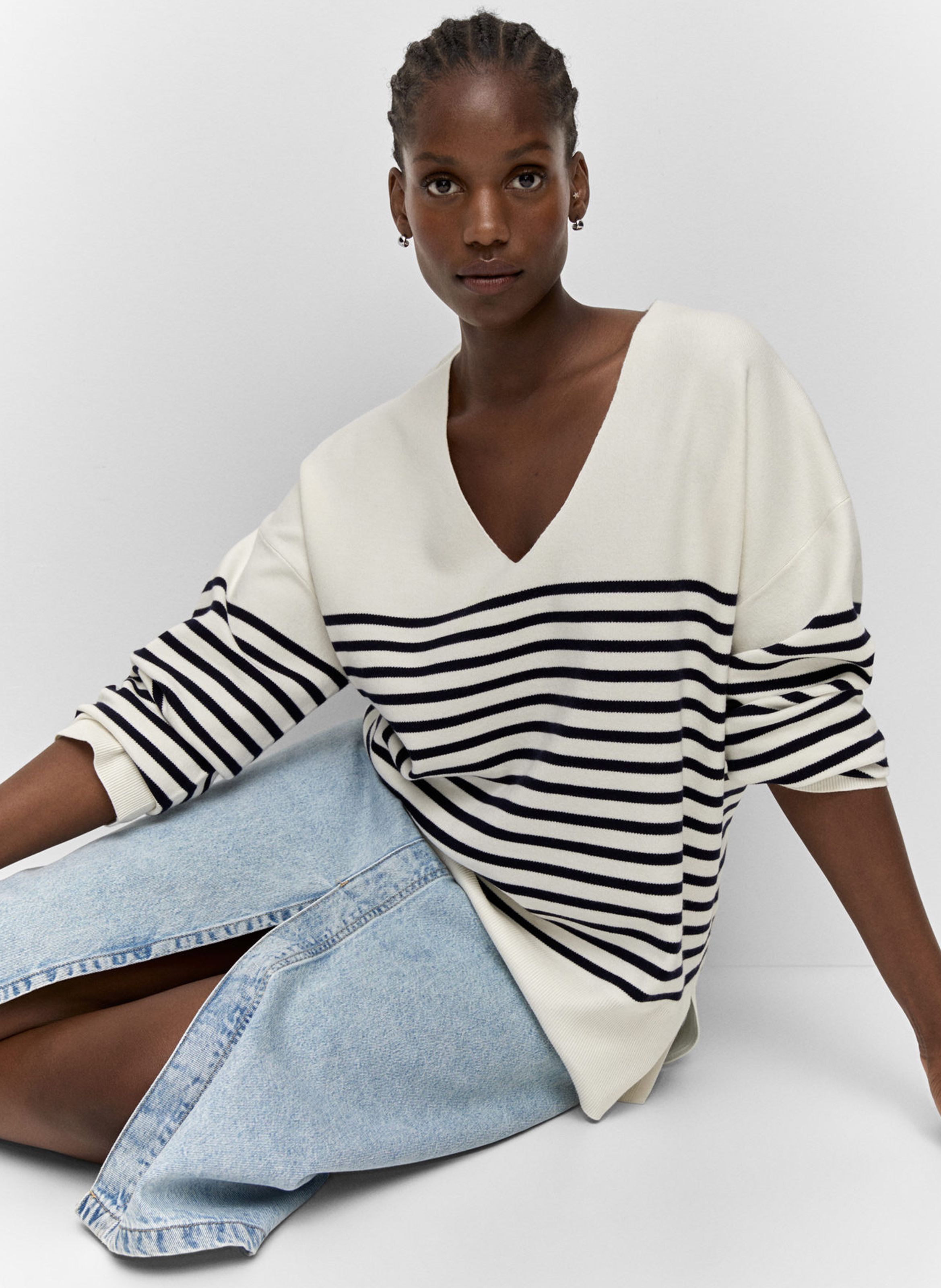 Mango striped clearance jumper