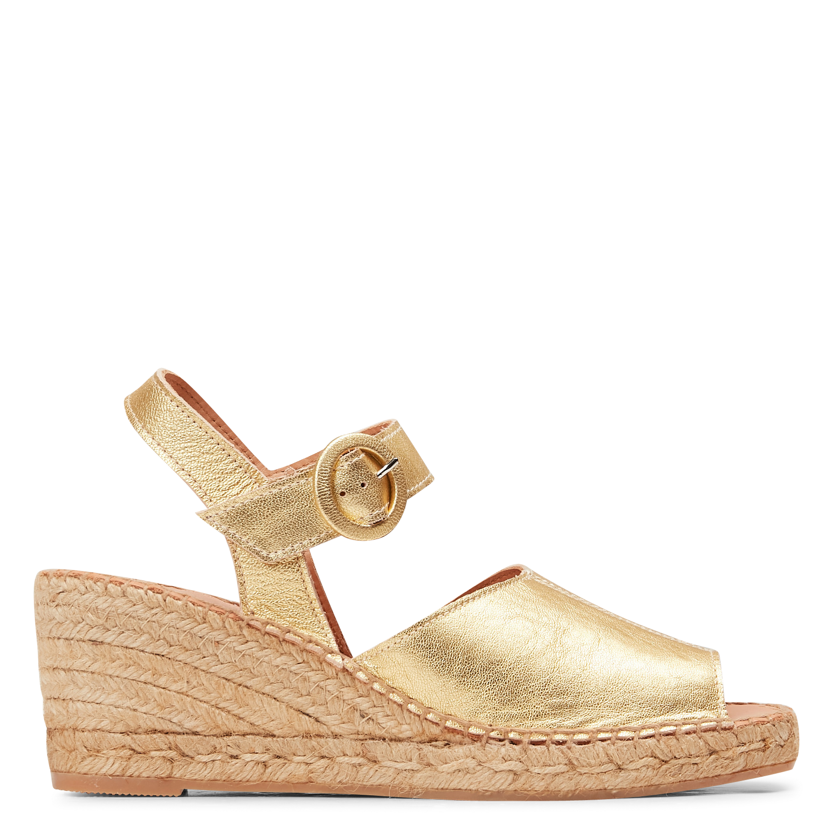 Espadrilles en cuir NAGUISA Doré