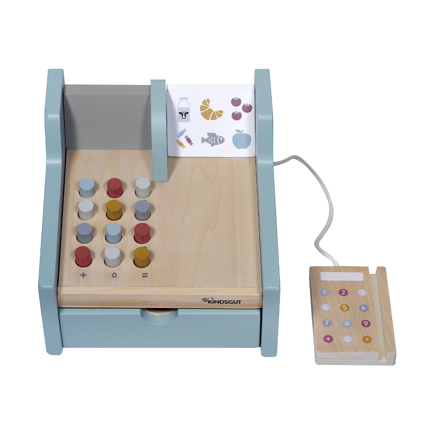 Toy cash register KINDSGUT Grey
