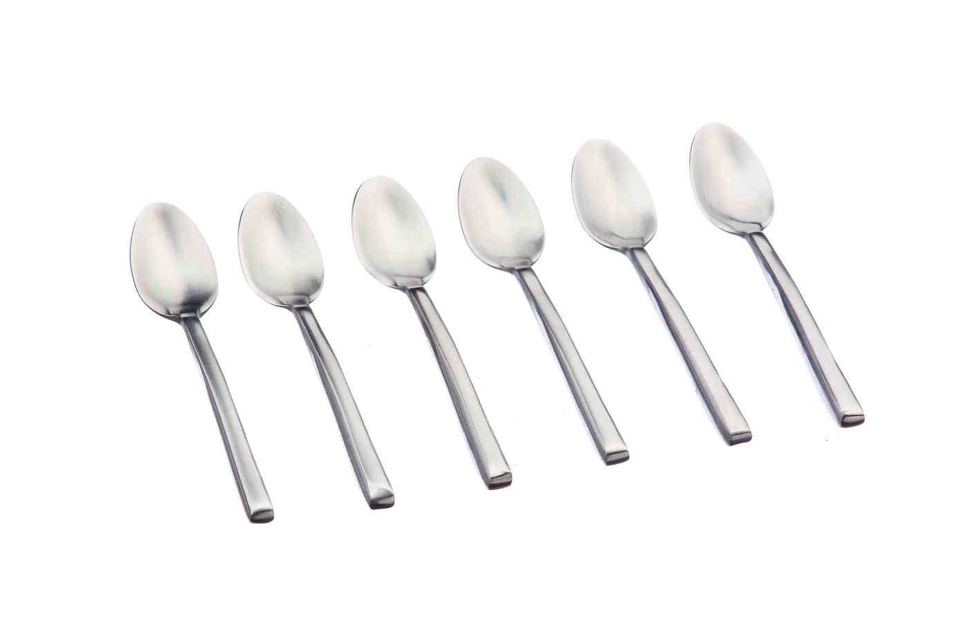 Set of 6 small spoons BJORN Red