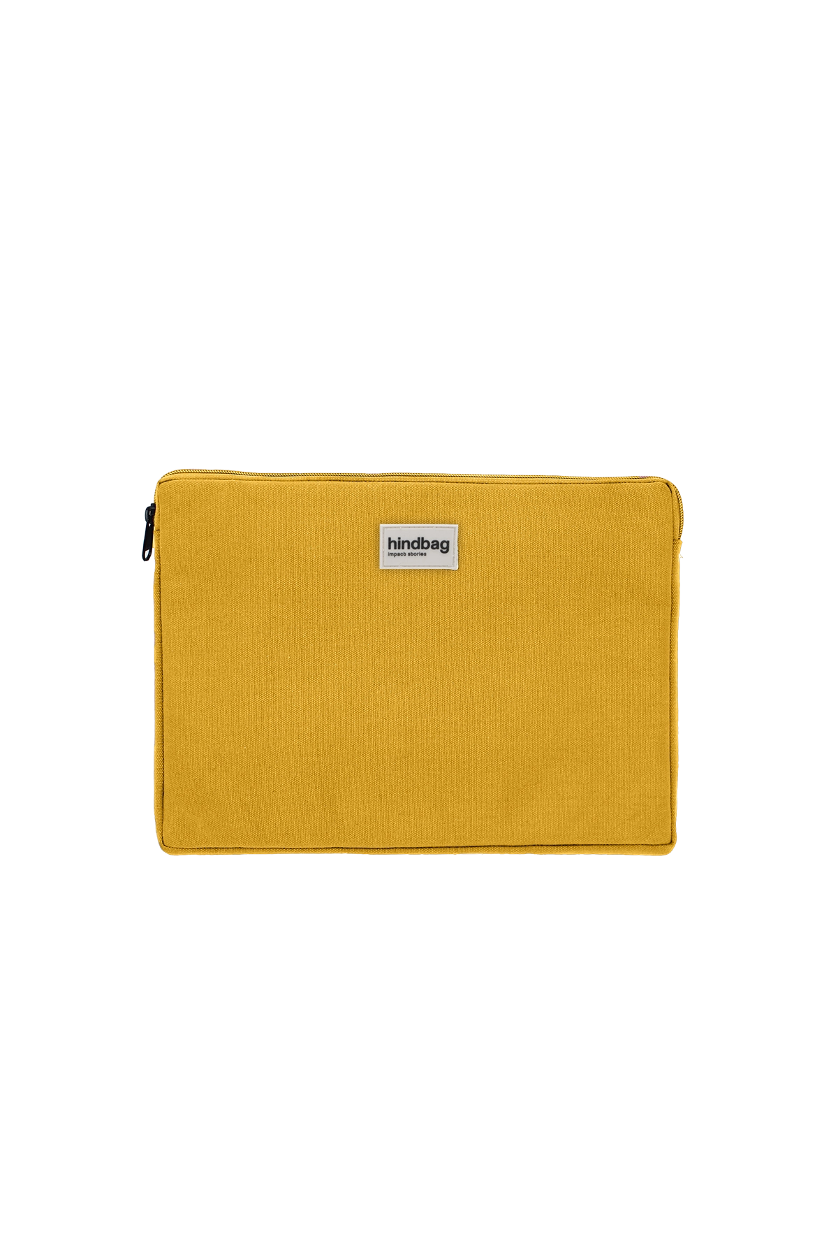 Cotton laptop sleeve with shock-absorbing foam HINDBAG Yellow