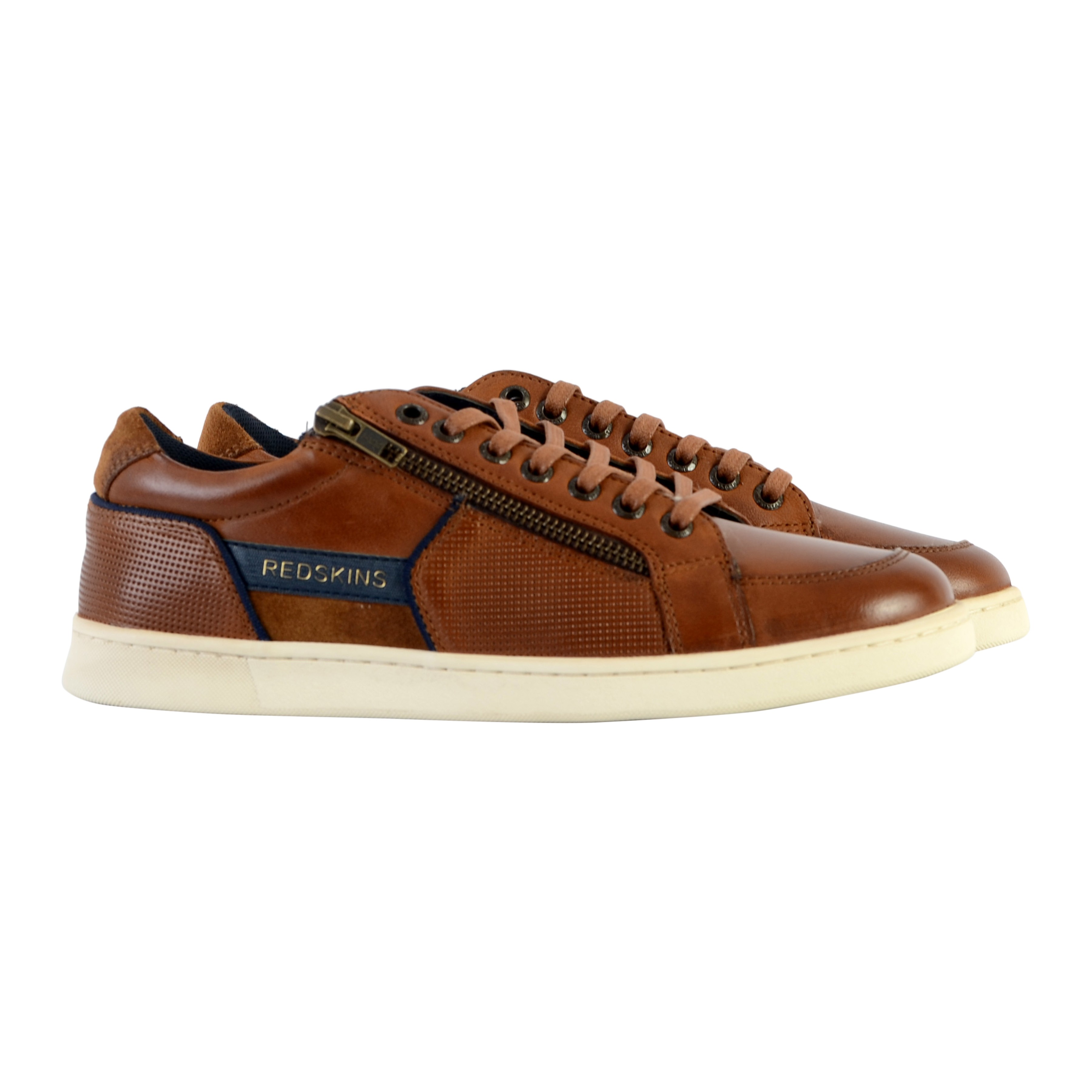 Leather distracted sneakers REDSKINS Brown
