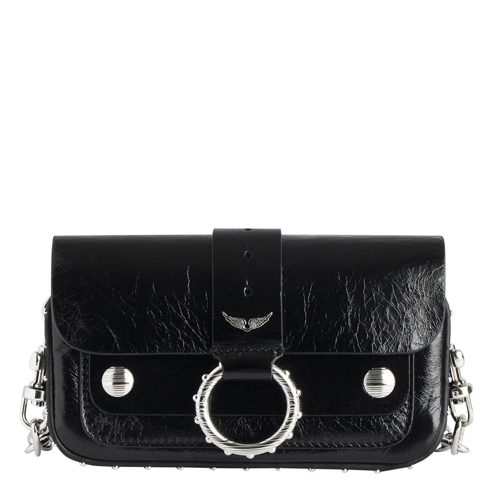 Leder-Clutch ZADIG&VOLTAIRE Schwarz