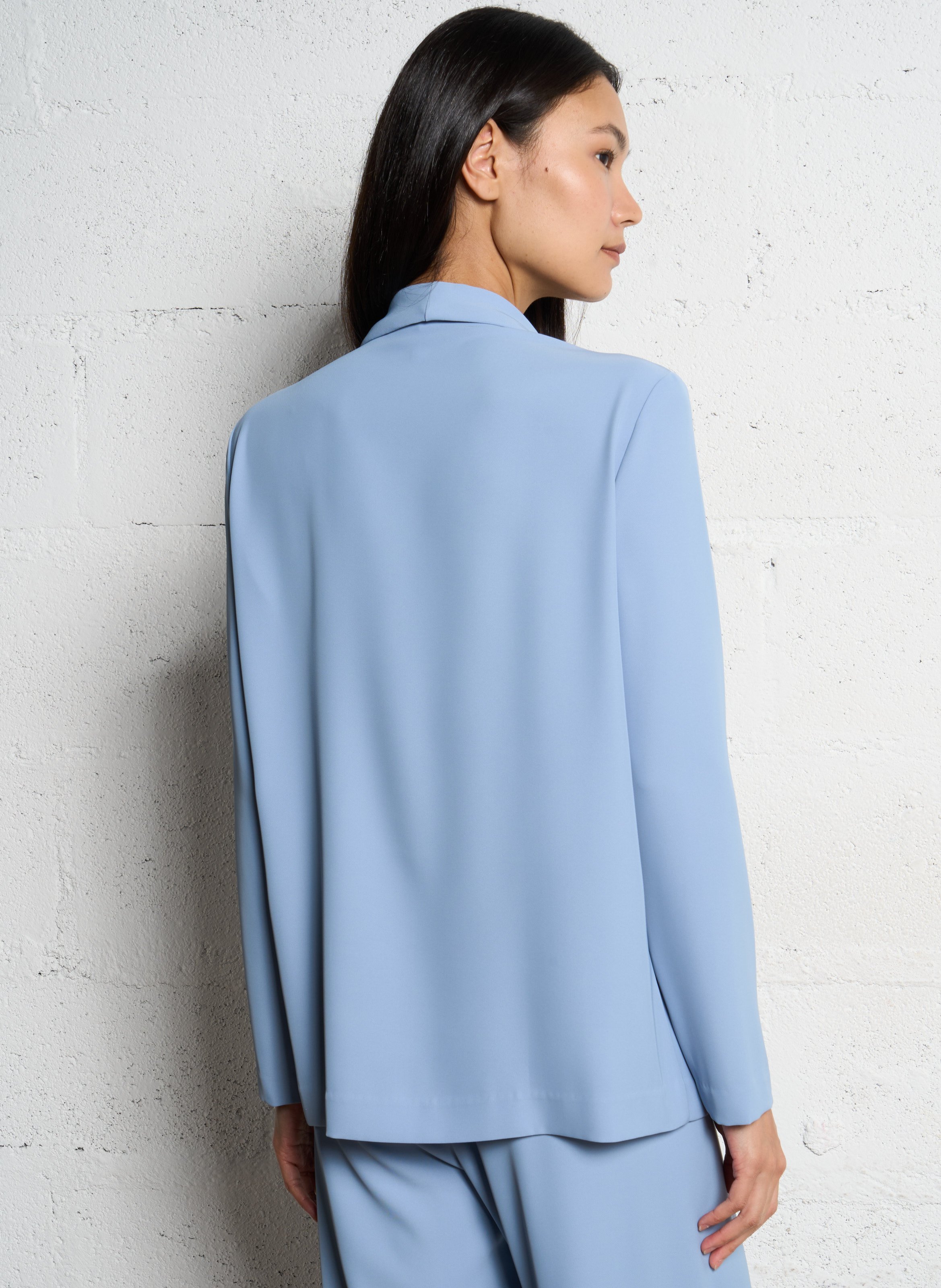 Cross-over tailored jacket IMPERIAL Blue