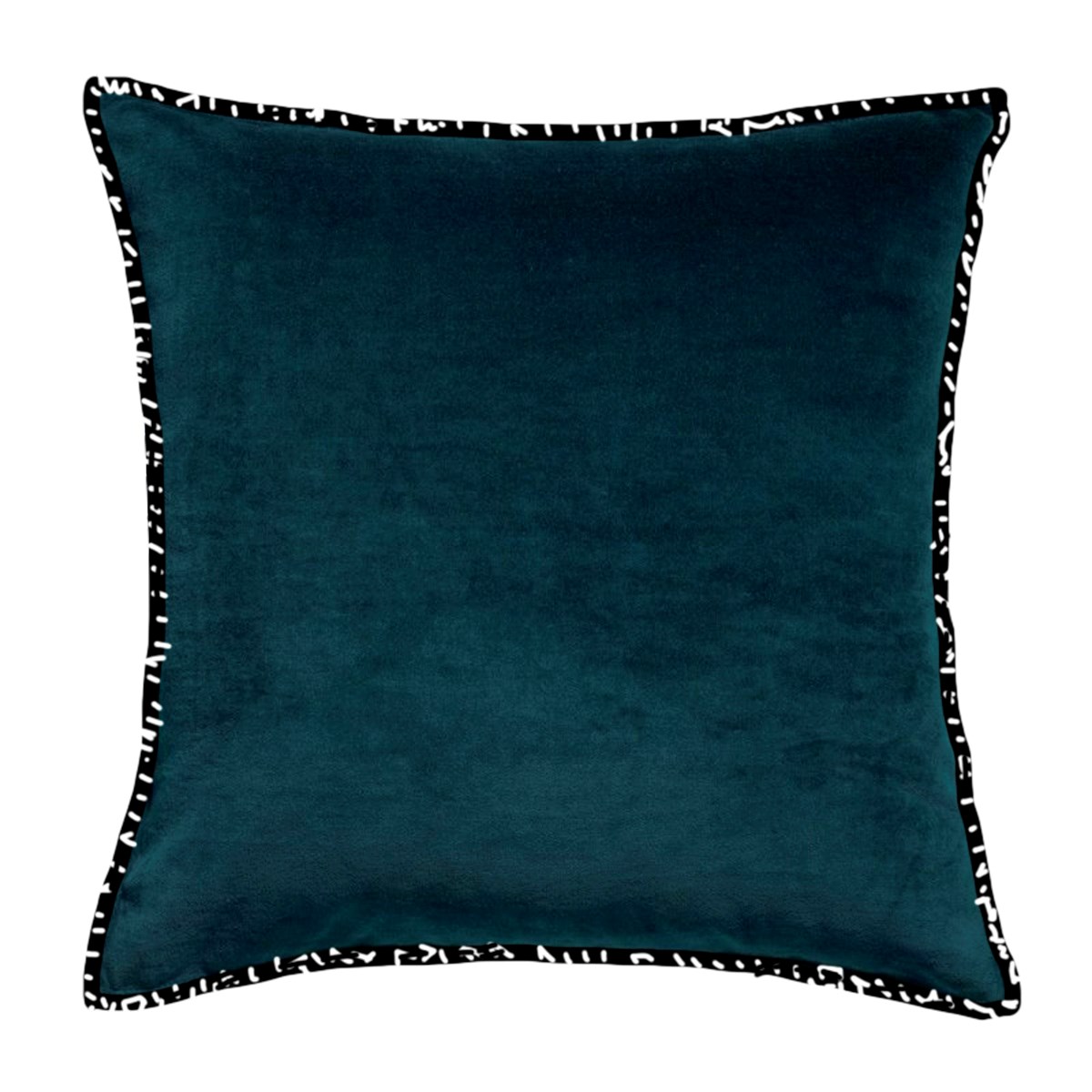 Solid color cotton decorative cushion TODAY LINGE DE MAISON Blue