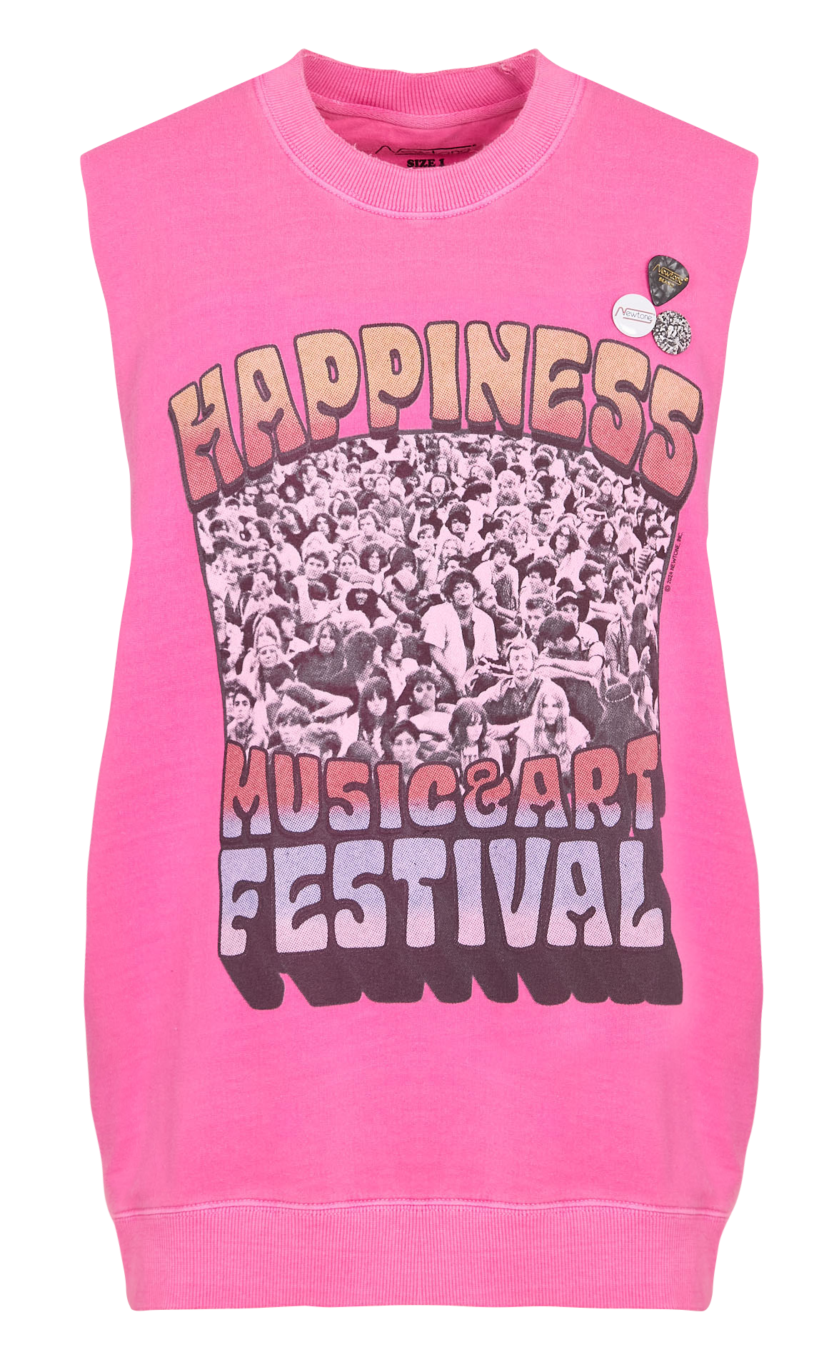 Sweat oversize en coton mélangé NEWTONE Rose