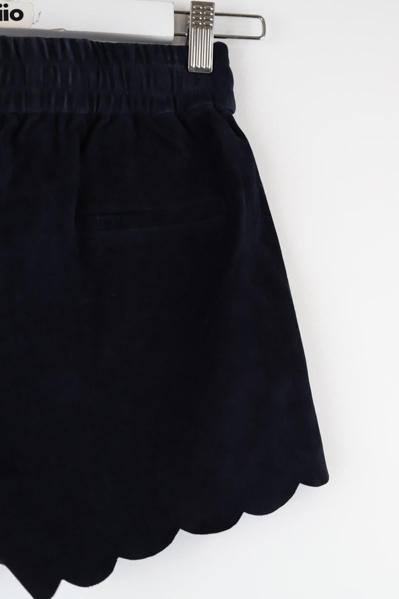 Leather mini shorts SEZANE - Seconde main Blue