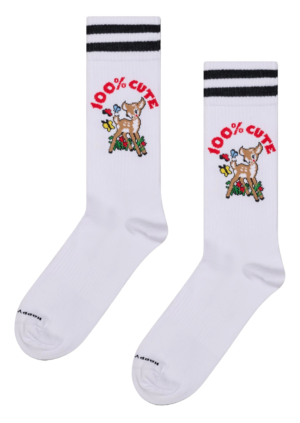 Baumwollsocken mit Logo HAPPY SOCKS Weiss