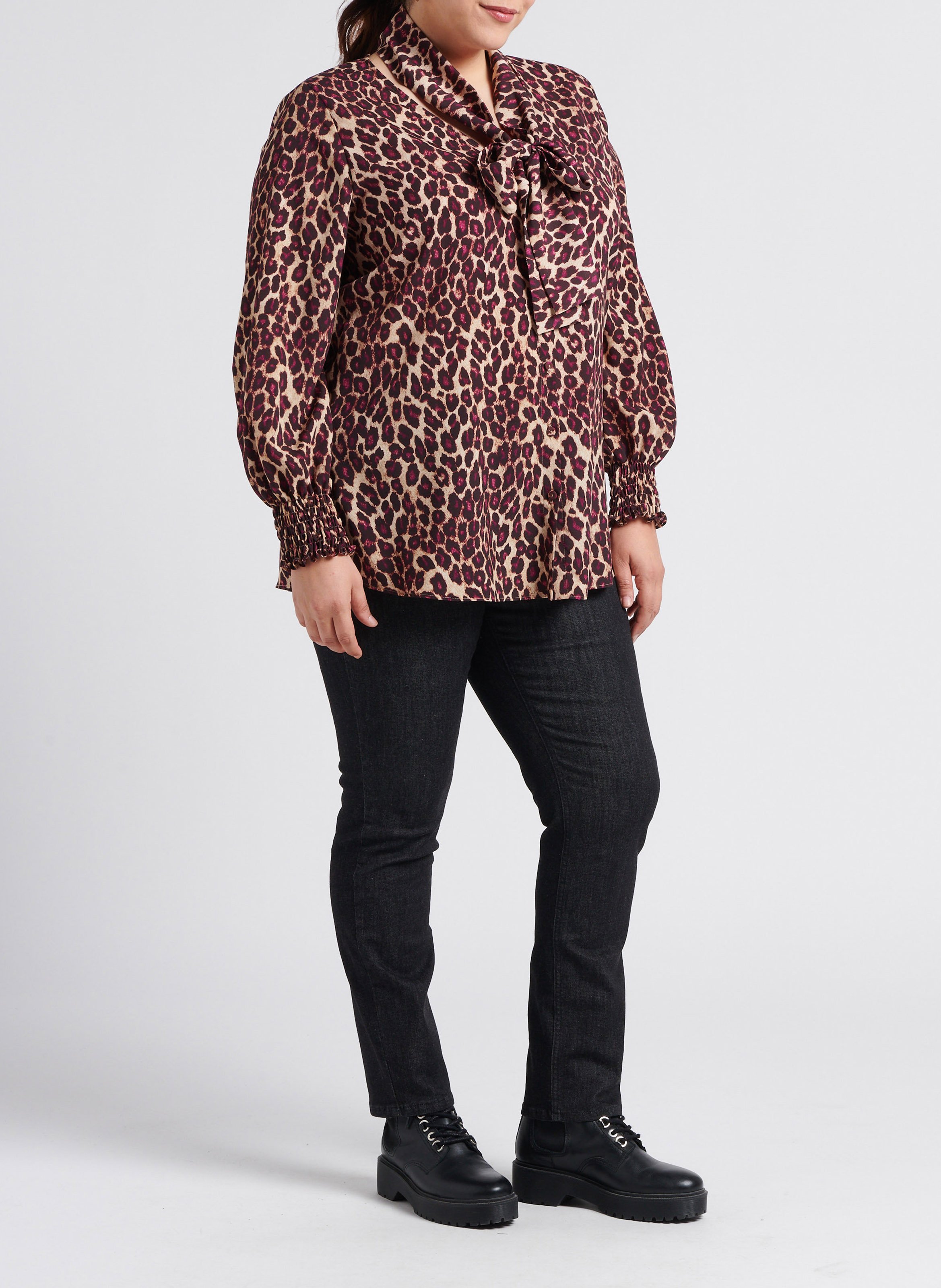 High-rise slim-fit cotton jeans PERSONA by Marina Rinaldi Black