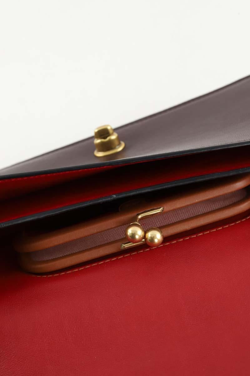Leather messenger bag COACH - Seconde Main Red