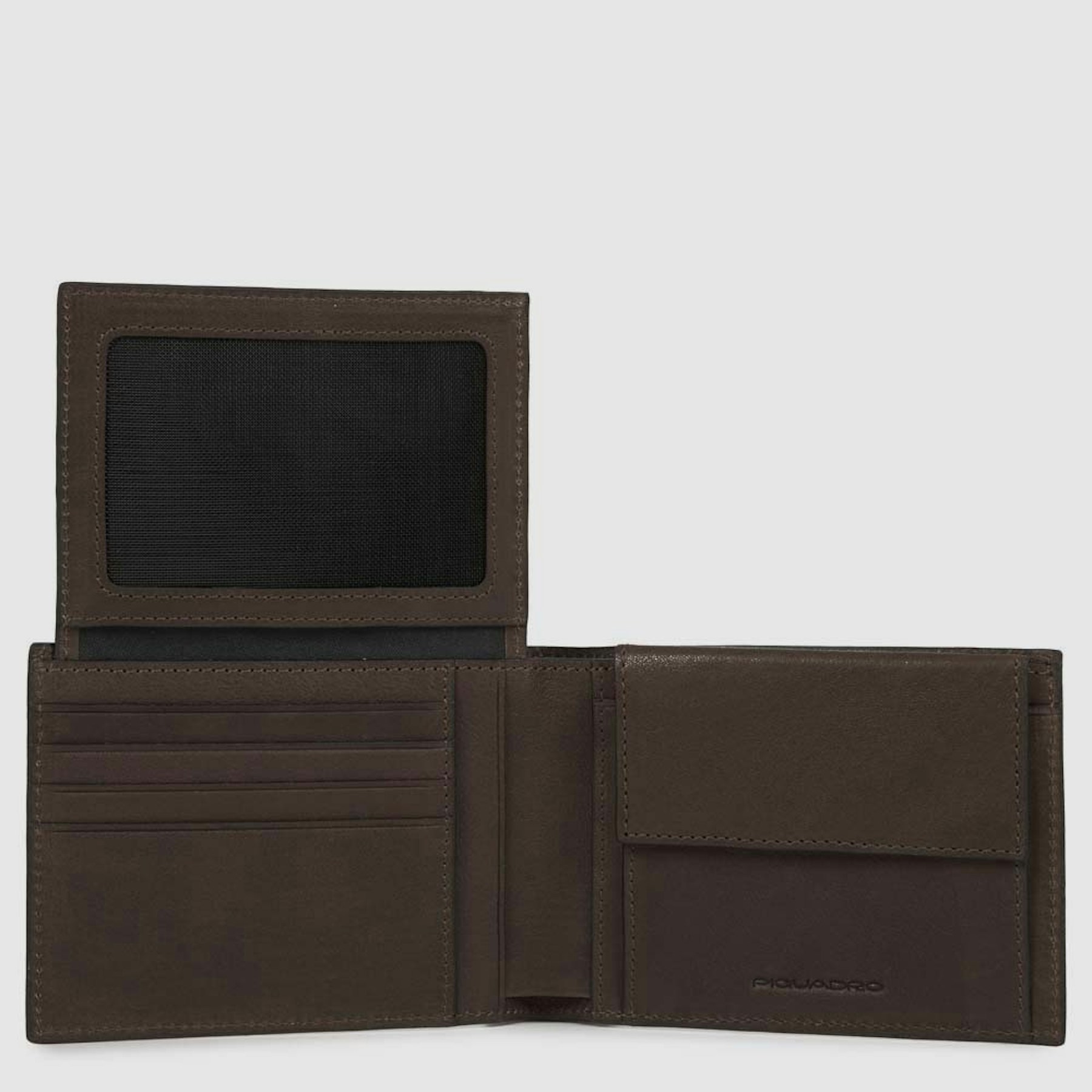Babylon leather wallet PIQUADRO Brown