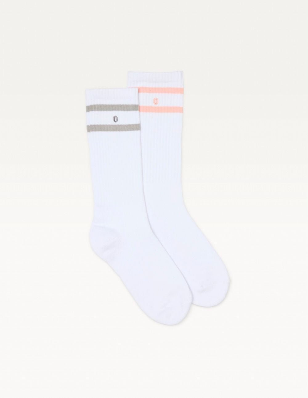Pack of 2 socks ODAJE EX. M.MOUSTACHE White