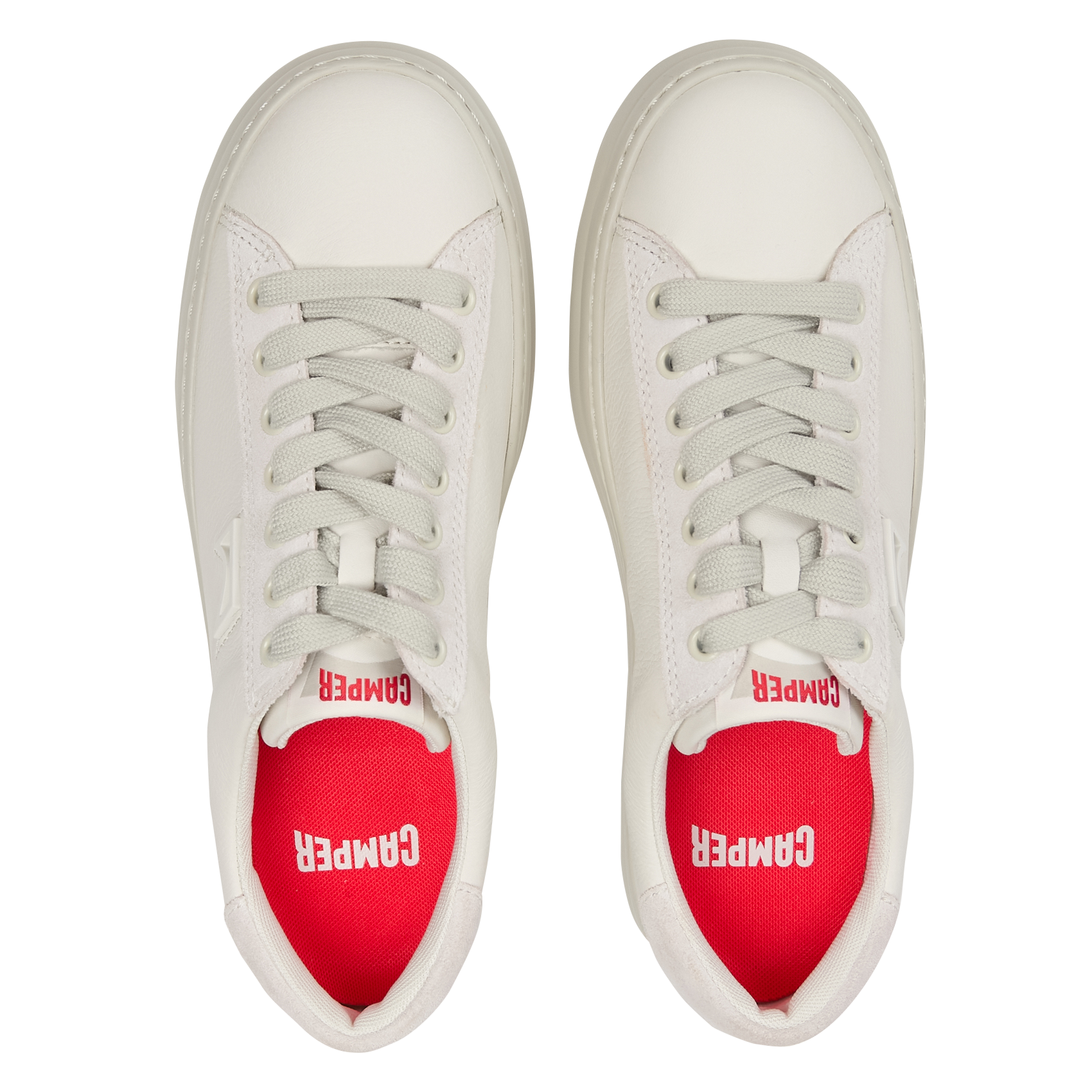 Baskets basses en cuir CAMPER Blanc