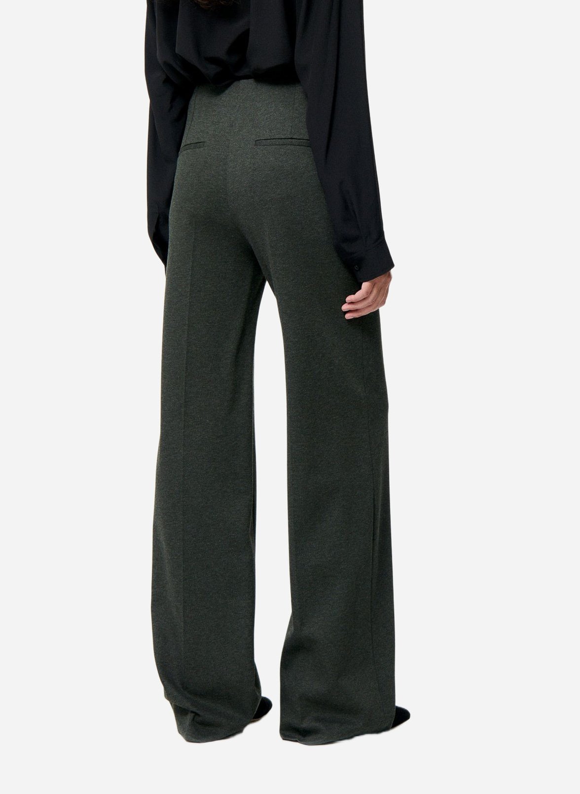 High-waisted straight-leg pants VANESSA BRUNO Green