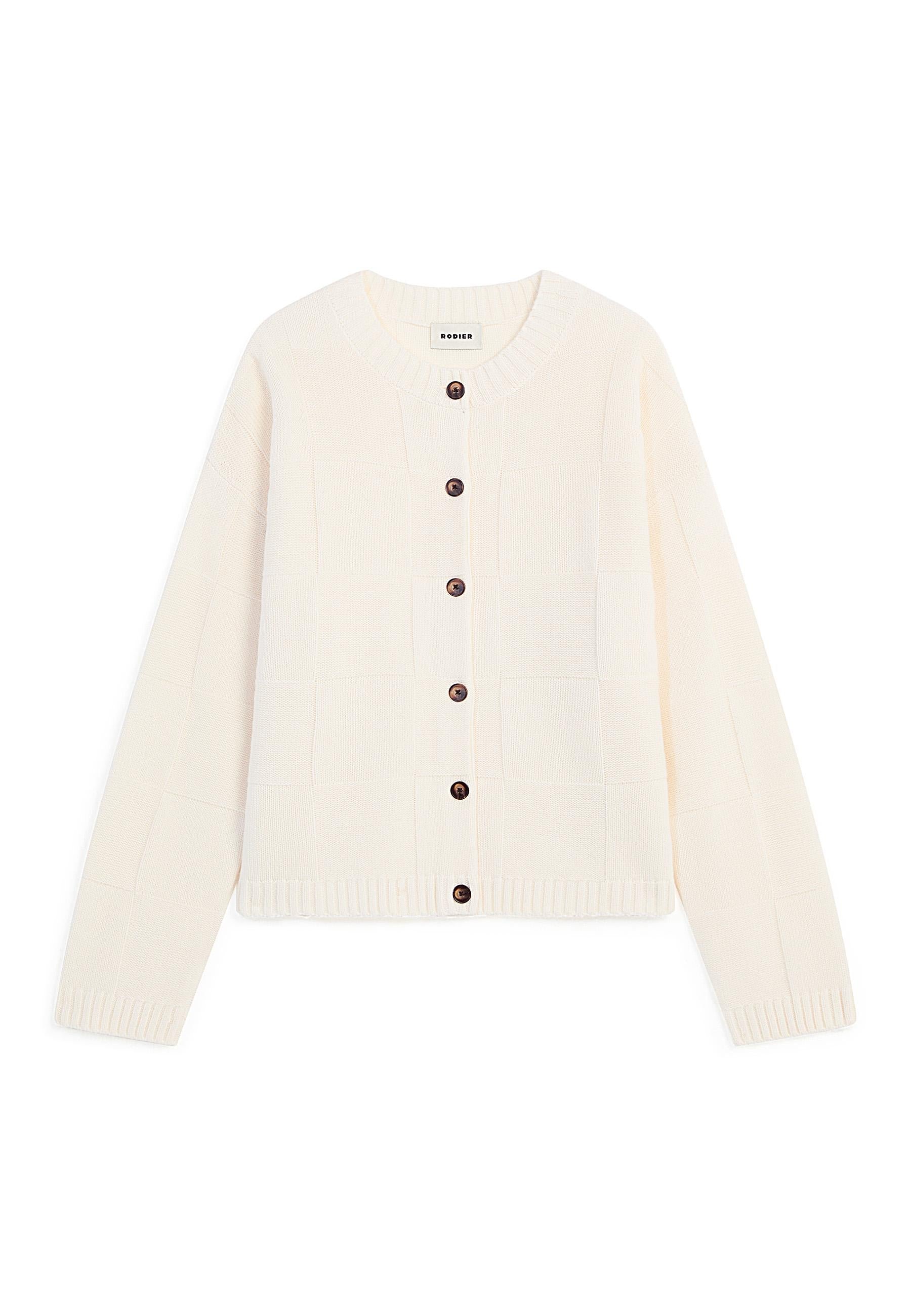 Fancy wool vest RODIER White