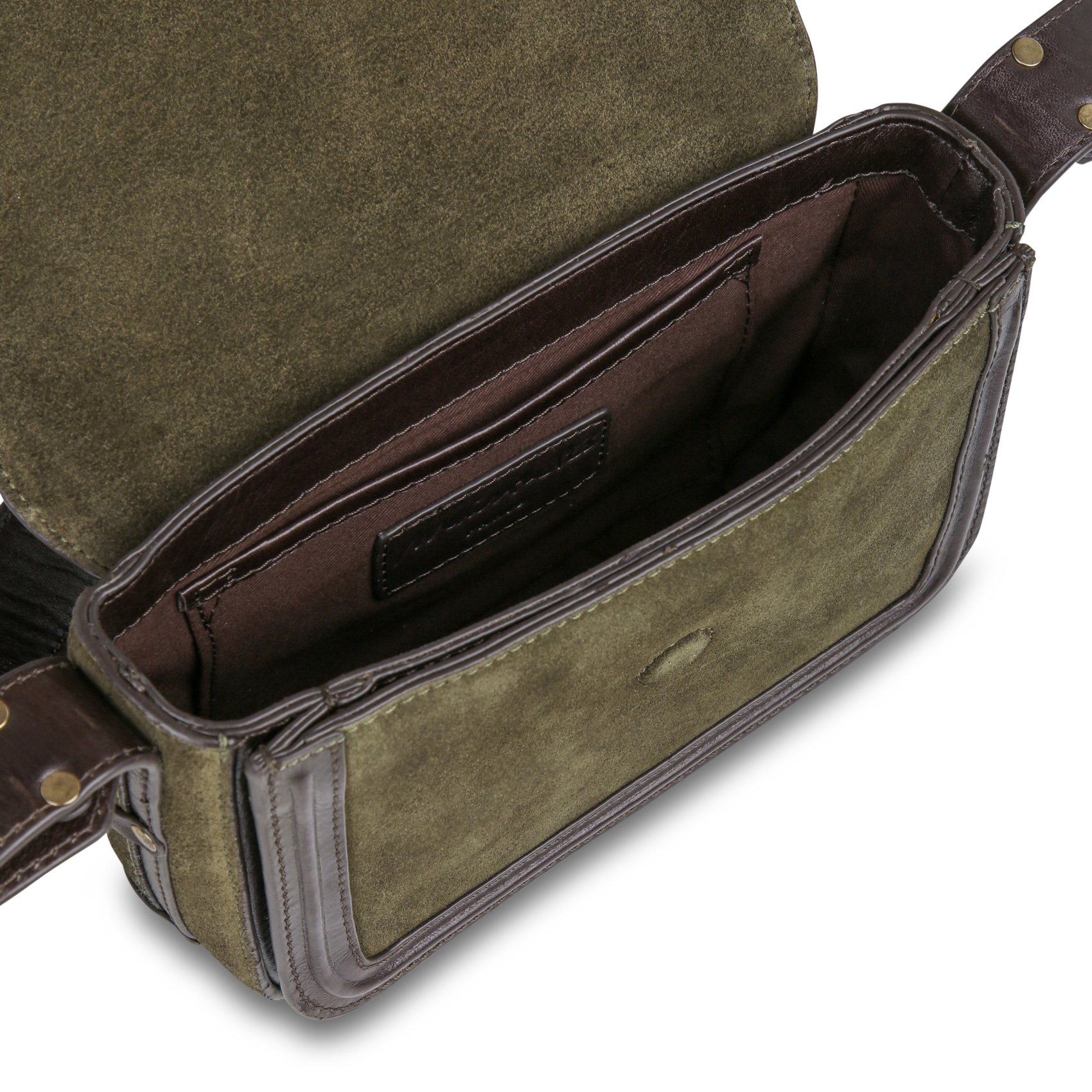 Sac bandoulière en cuir MAISON 123 Kaki