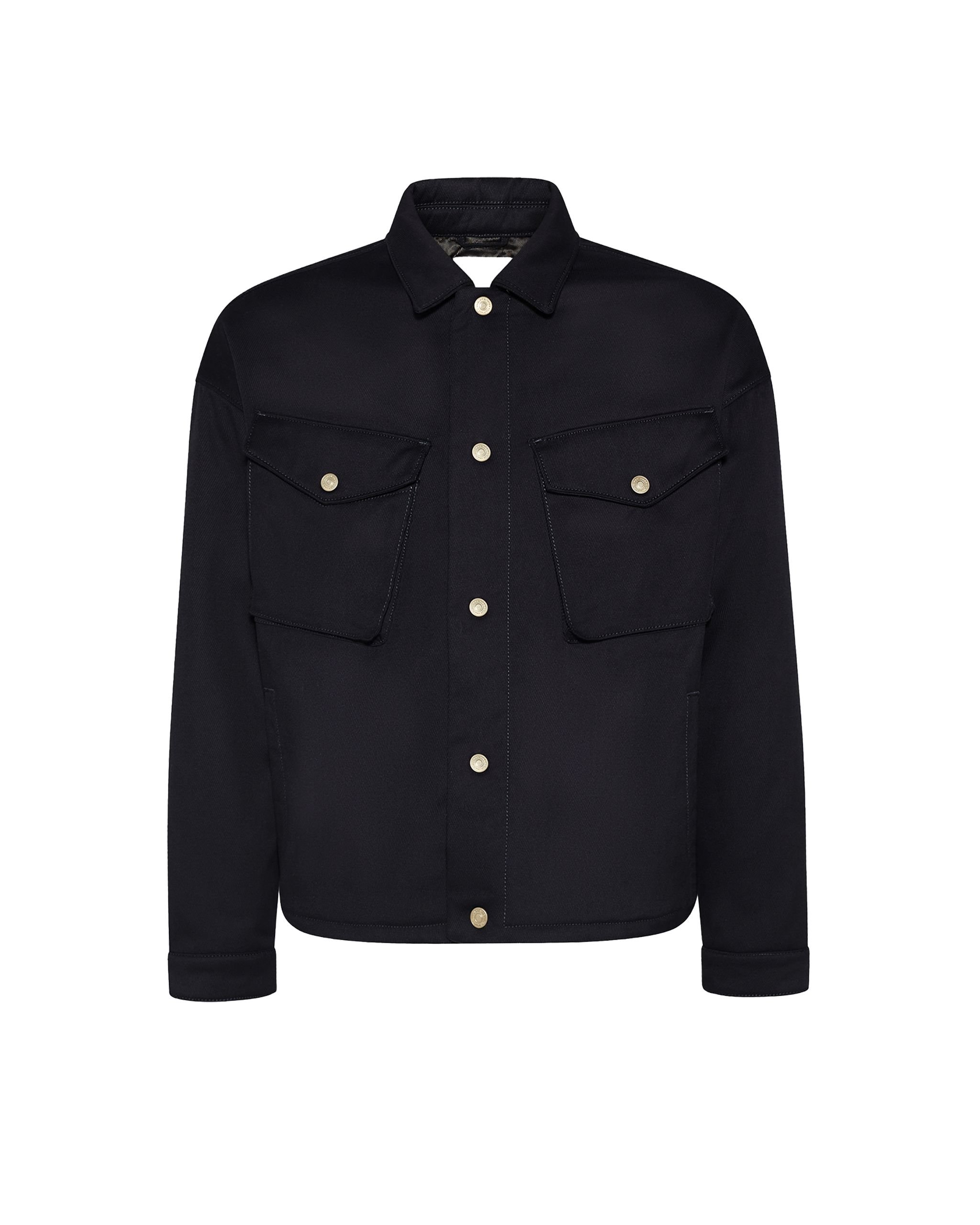 Blended cotton jacket PHILIPPE MODEL Blue