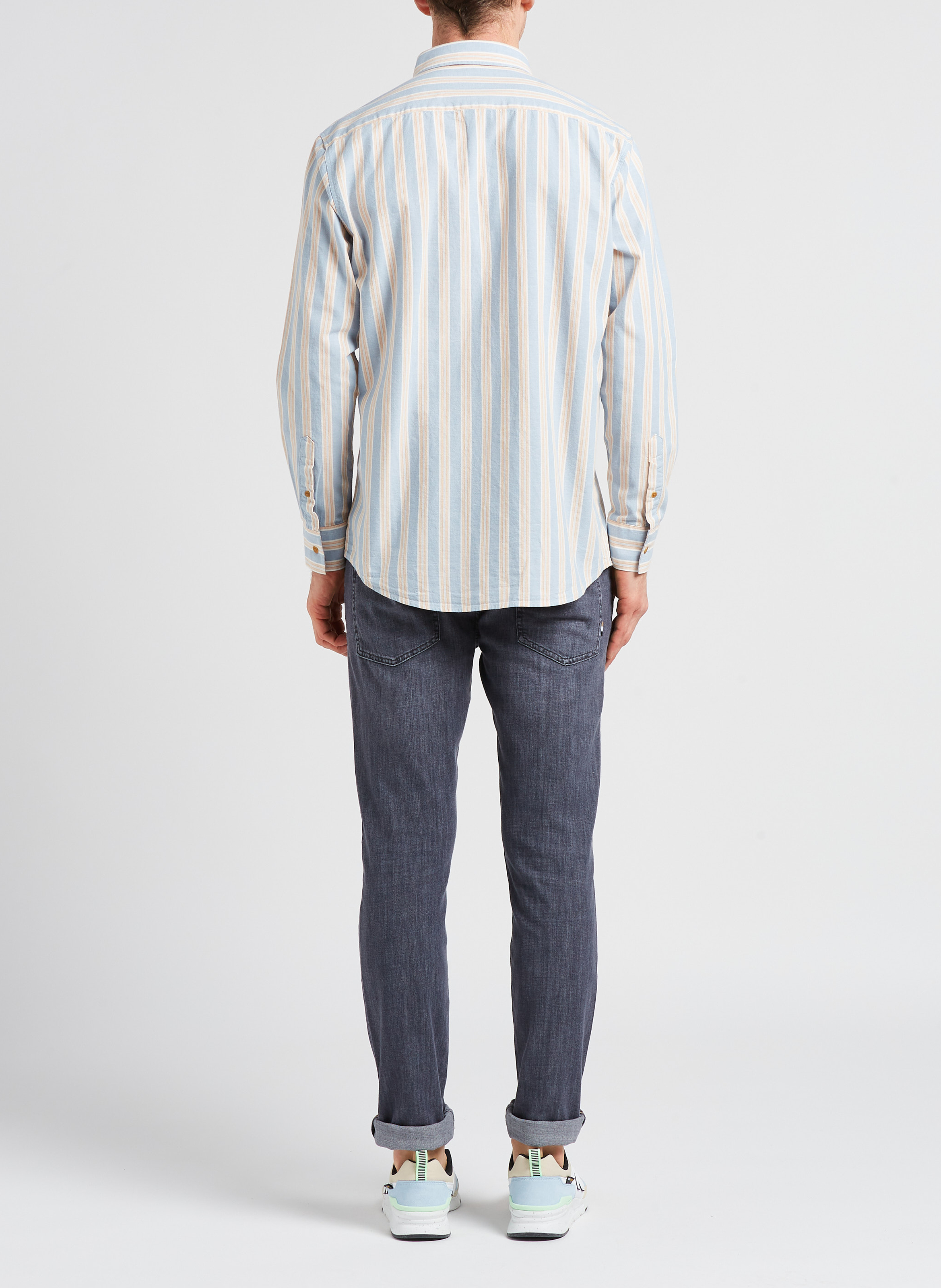 Gestreepte, katoenen blouse OLOW Veelkleurig