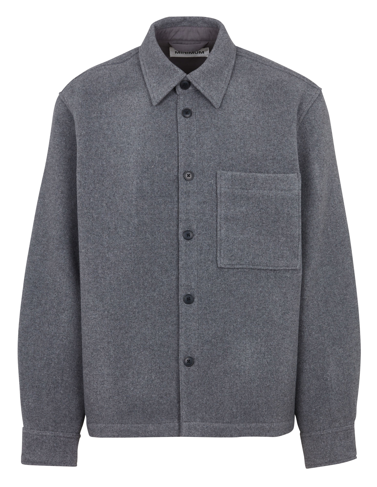 Jacket with classic collar MINIMUM Grey
