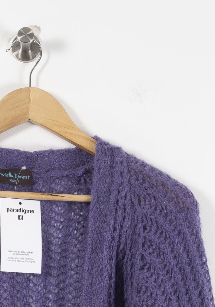 Cardigan STELLA FOREST - SECONDE MAIN Purple