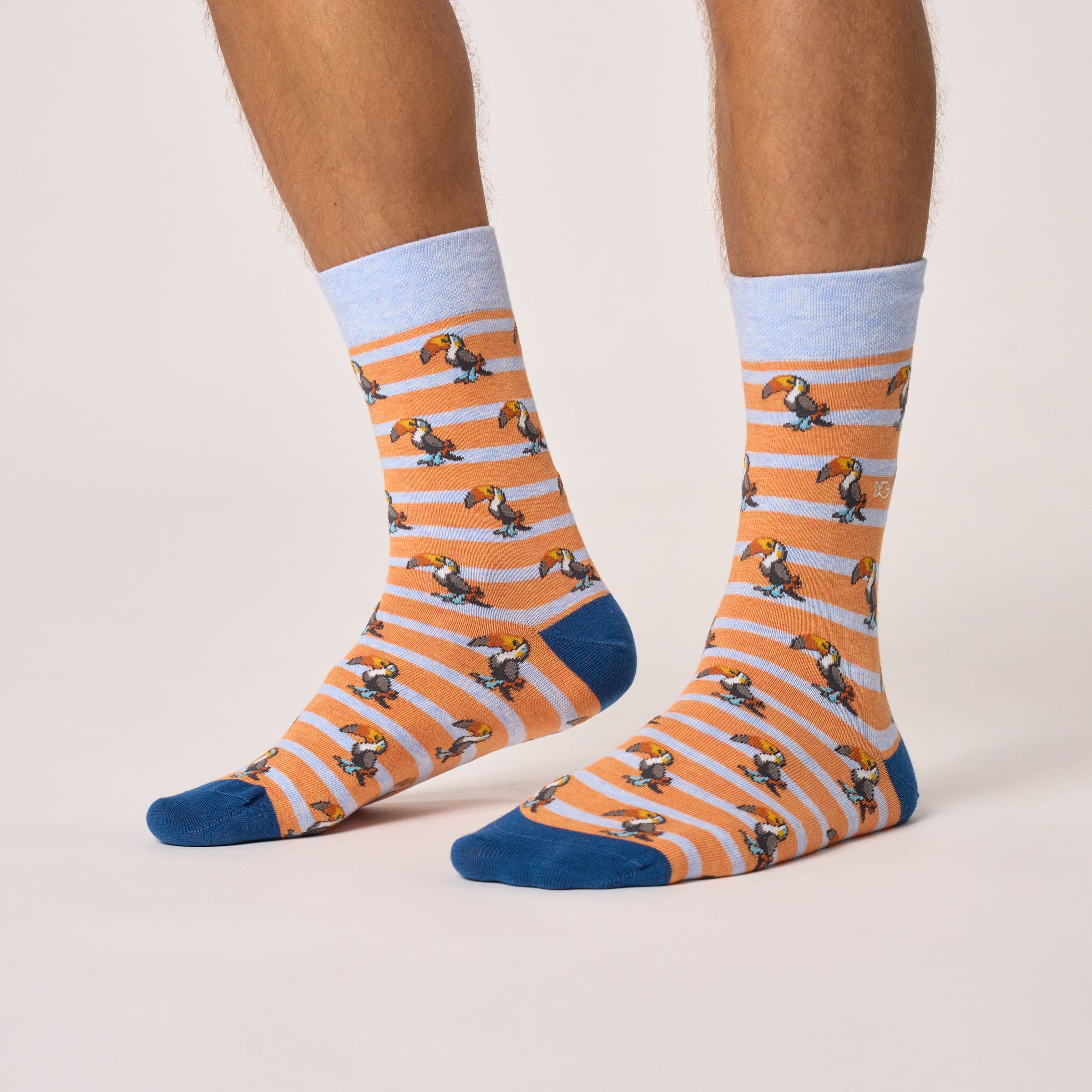 Combed Cotton Animal Socks BILLYBELT Orange