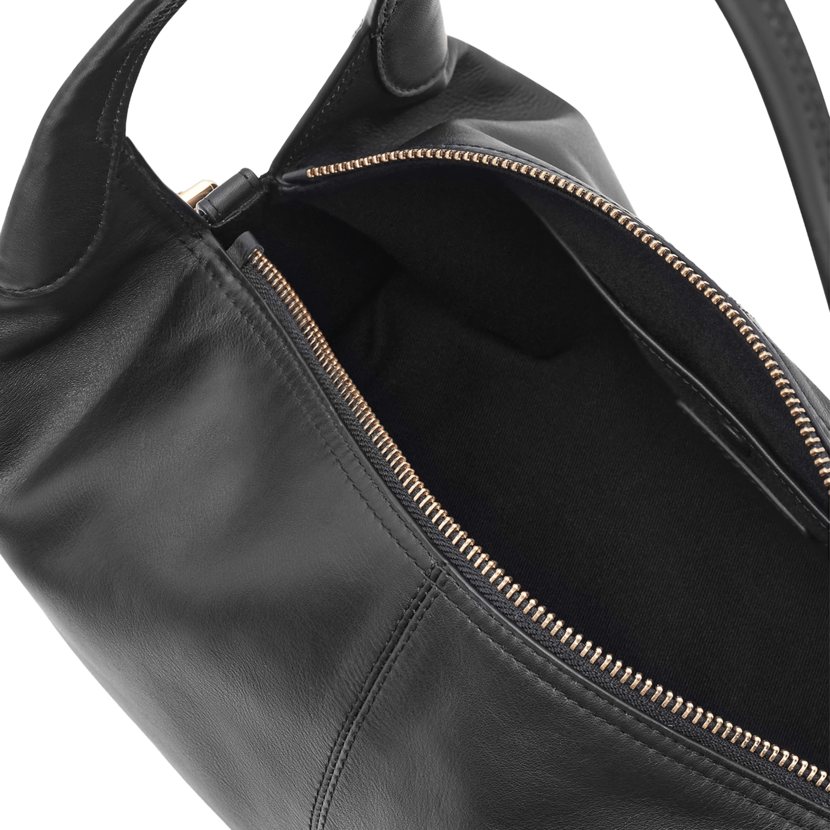 Bobi leather baguette bag  PABLO Black