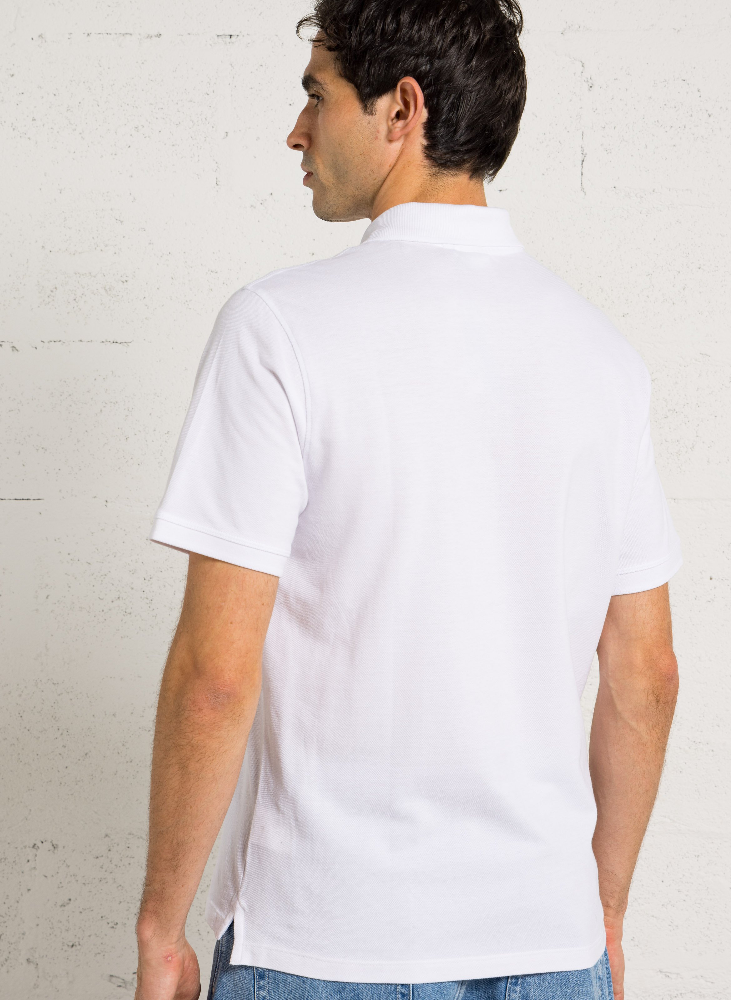 Embroidered cotton polo shirt PEPE JEANS White