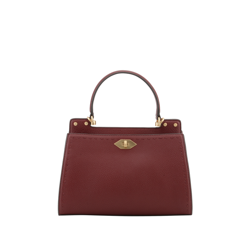 Handbag in calfskin POURCHET