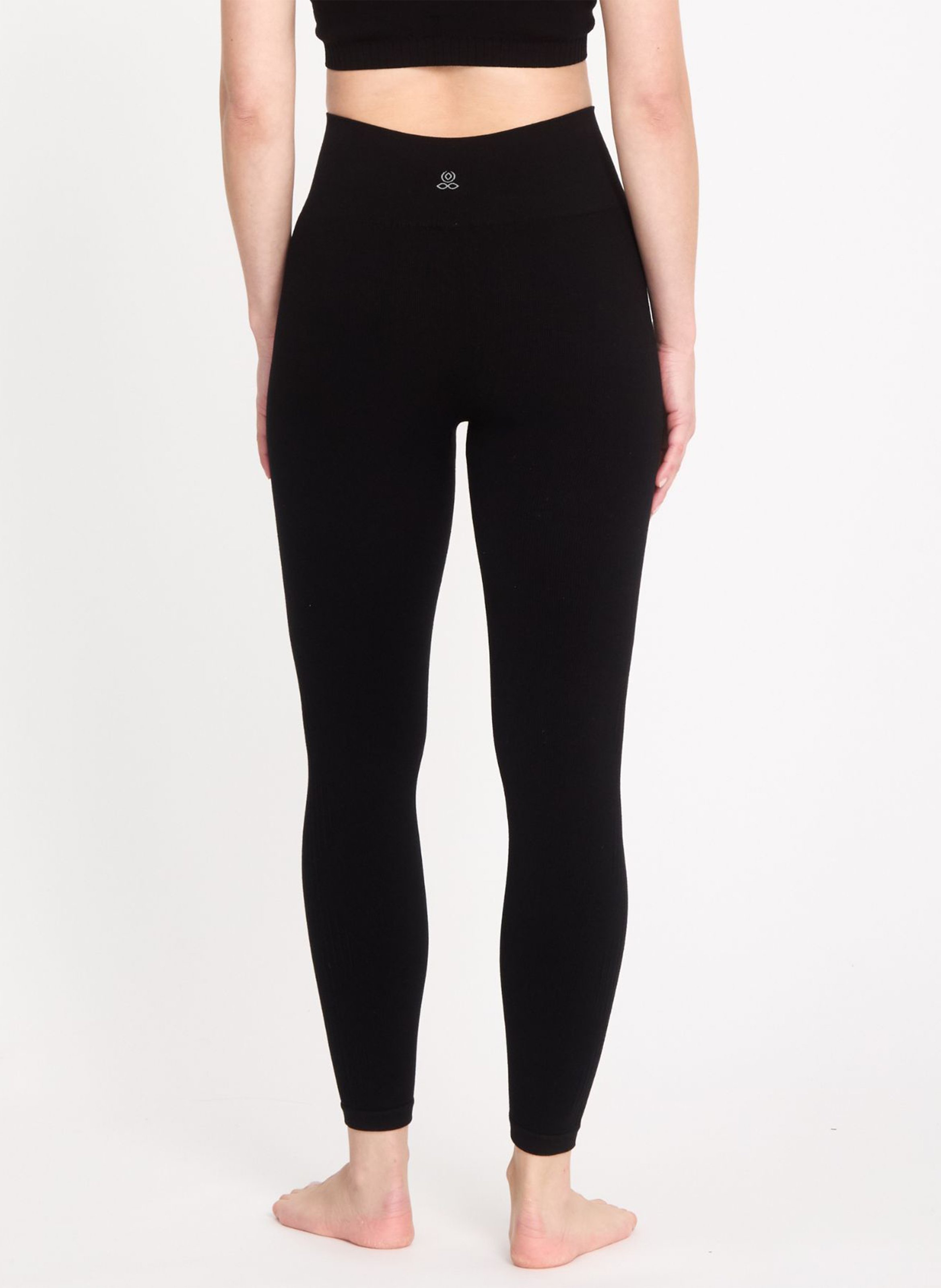 Sportleggings mit hohem Bund YOGA SEARCHER Schwarz