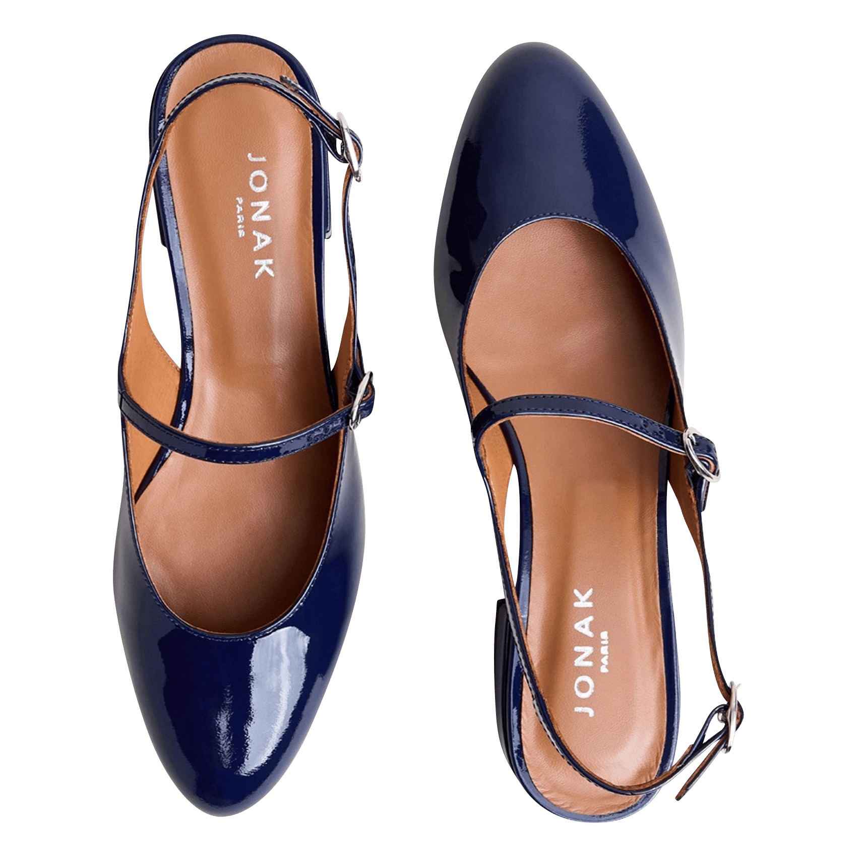 Babies en cuir JONAK Blue