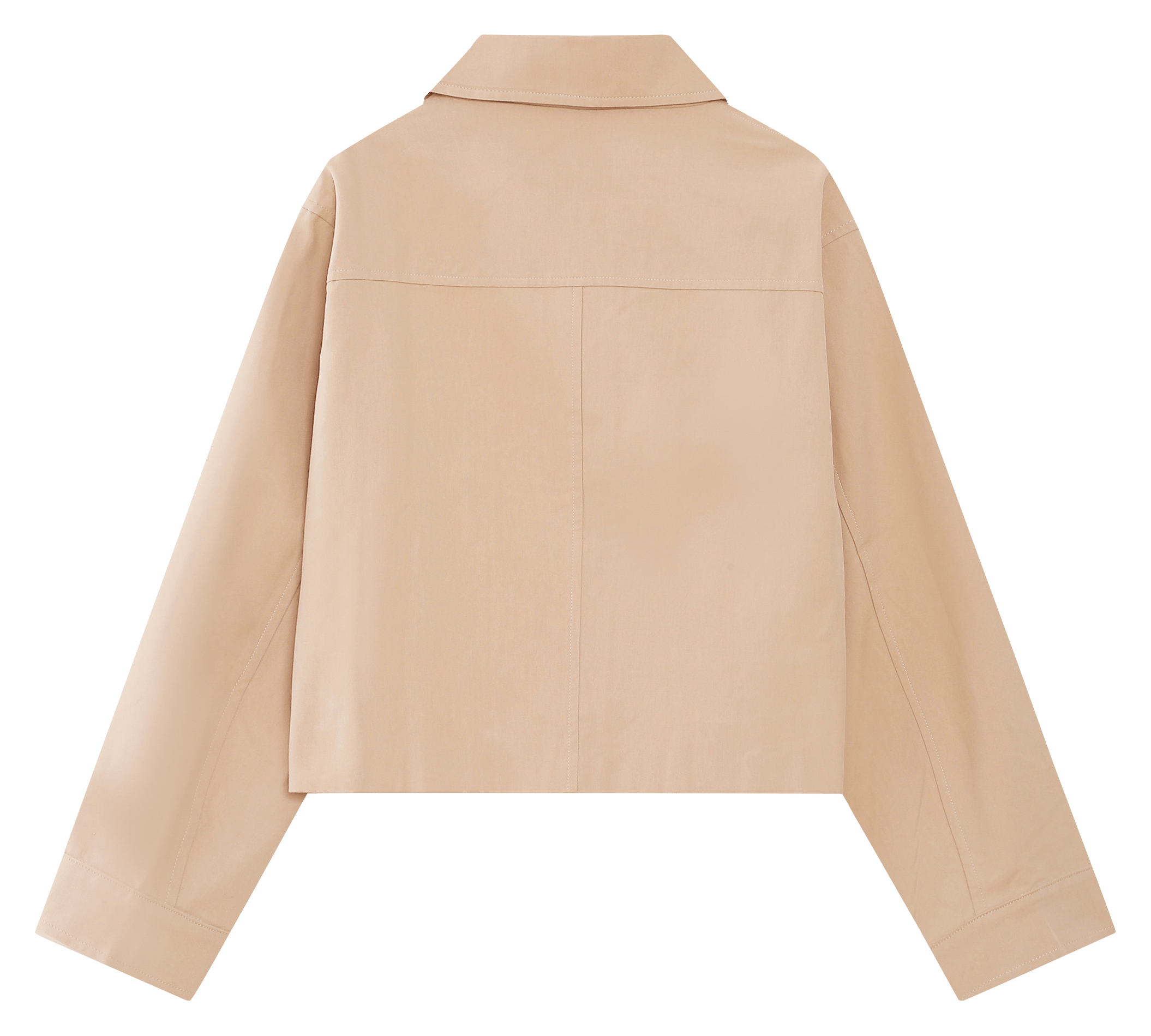 Cotton-blend coat with classic collar GRACE ET MILA Beige