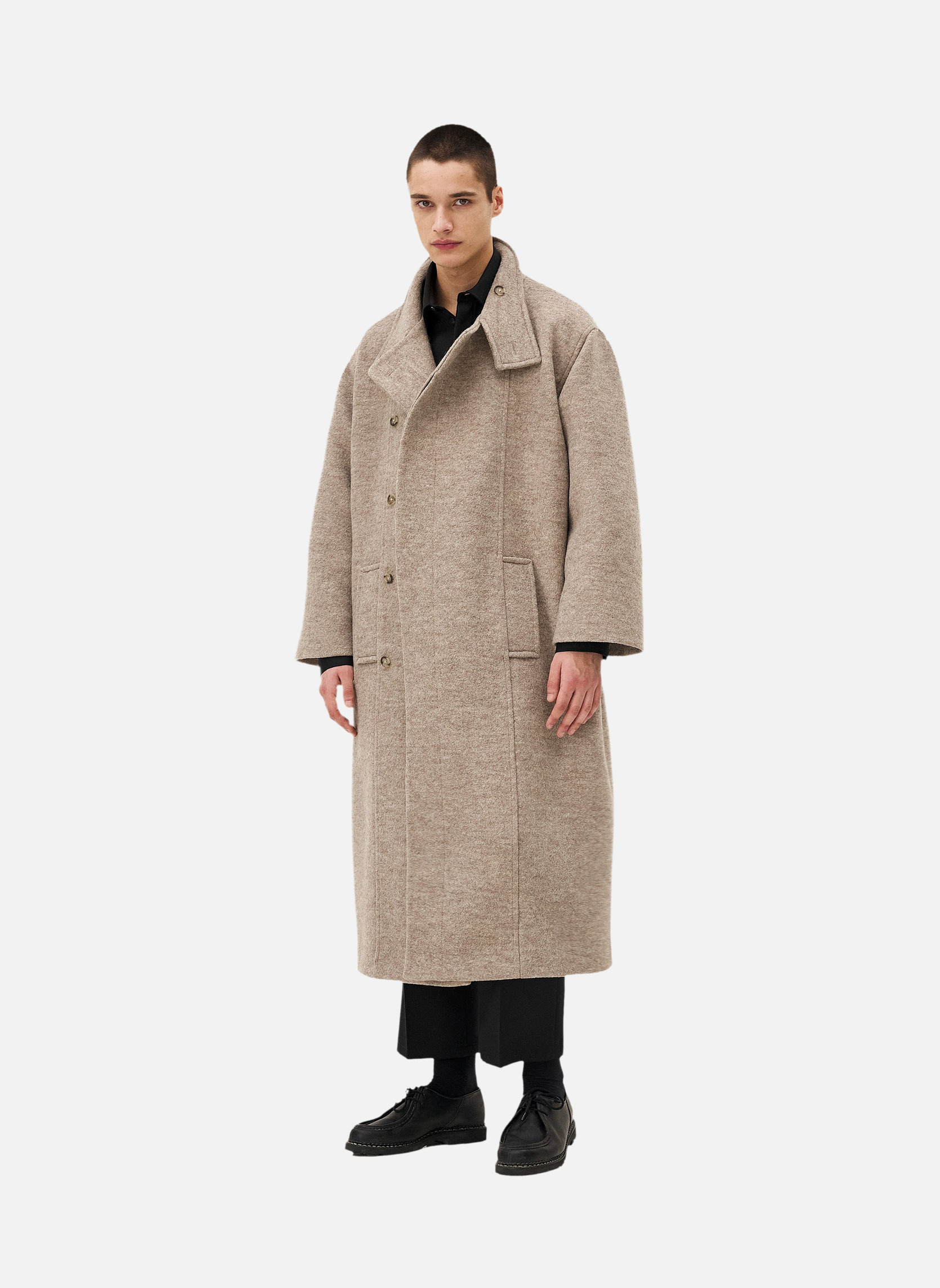 Oversized coat HERA SAND Noyoco Beige
