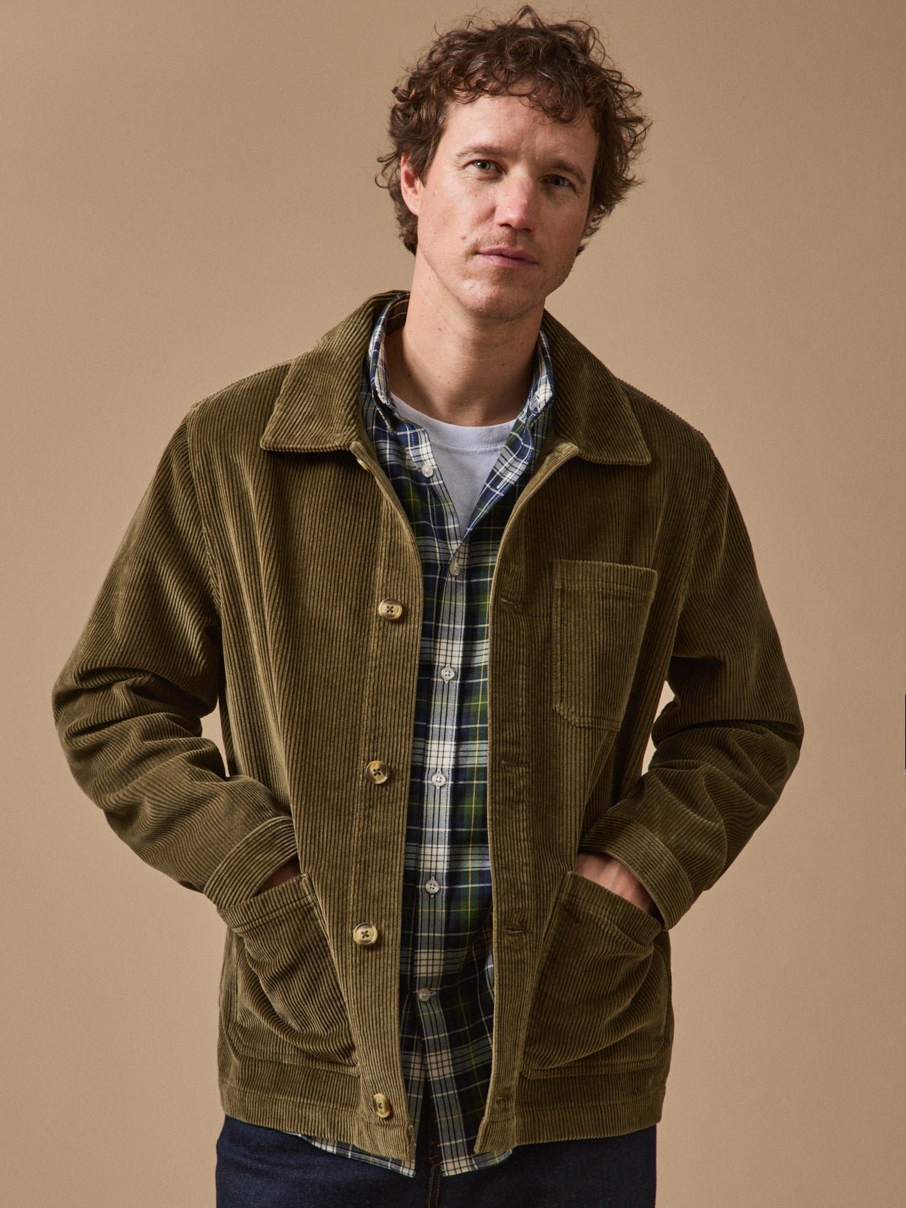 Veste worker velours côtelé CYRILLUS Vert