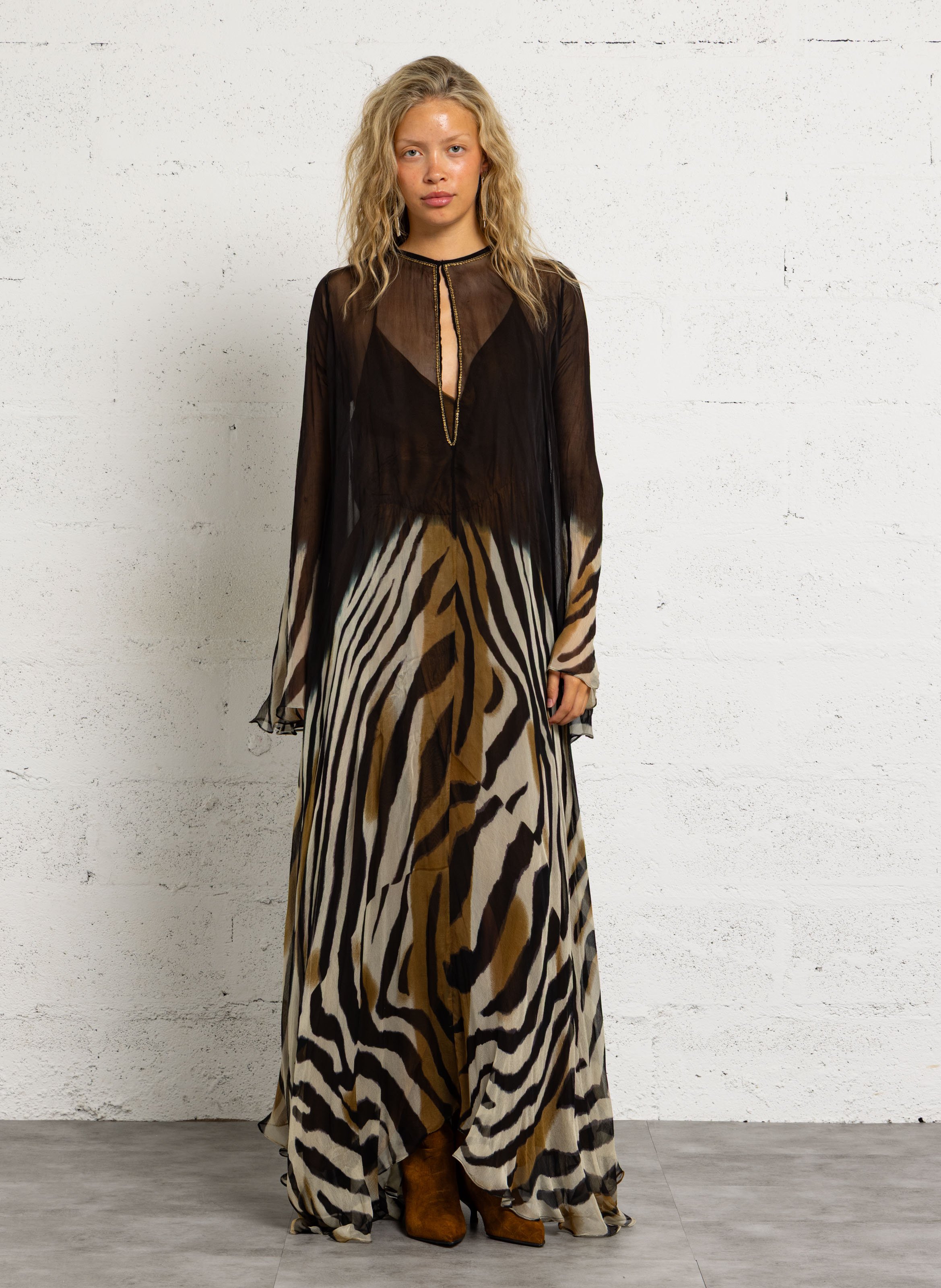 Robe longue imprimée MES DEMOISELLES Multicolore