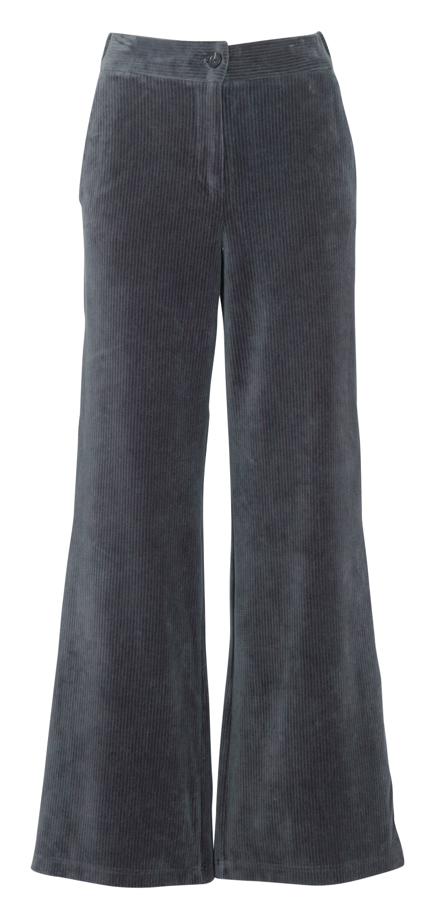 Samthose aus gemischtem Baumwollcord-Samt NICE THINGS Grau