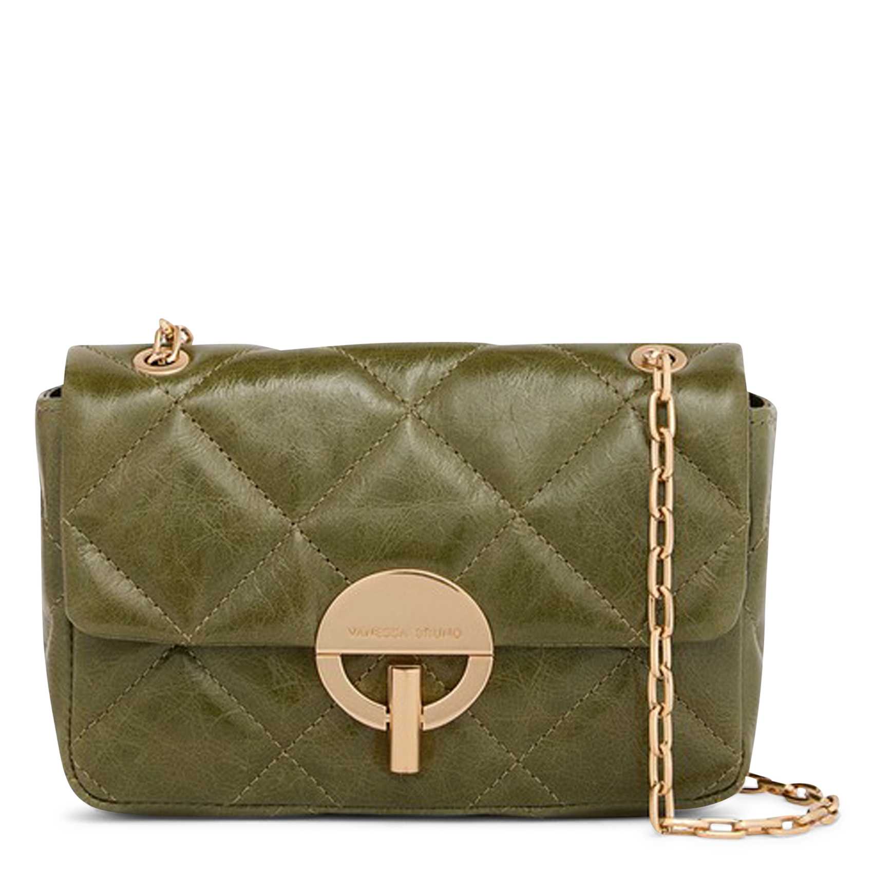 Leather shoulder bag VANESSA BRUNO Green