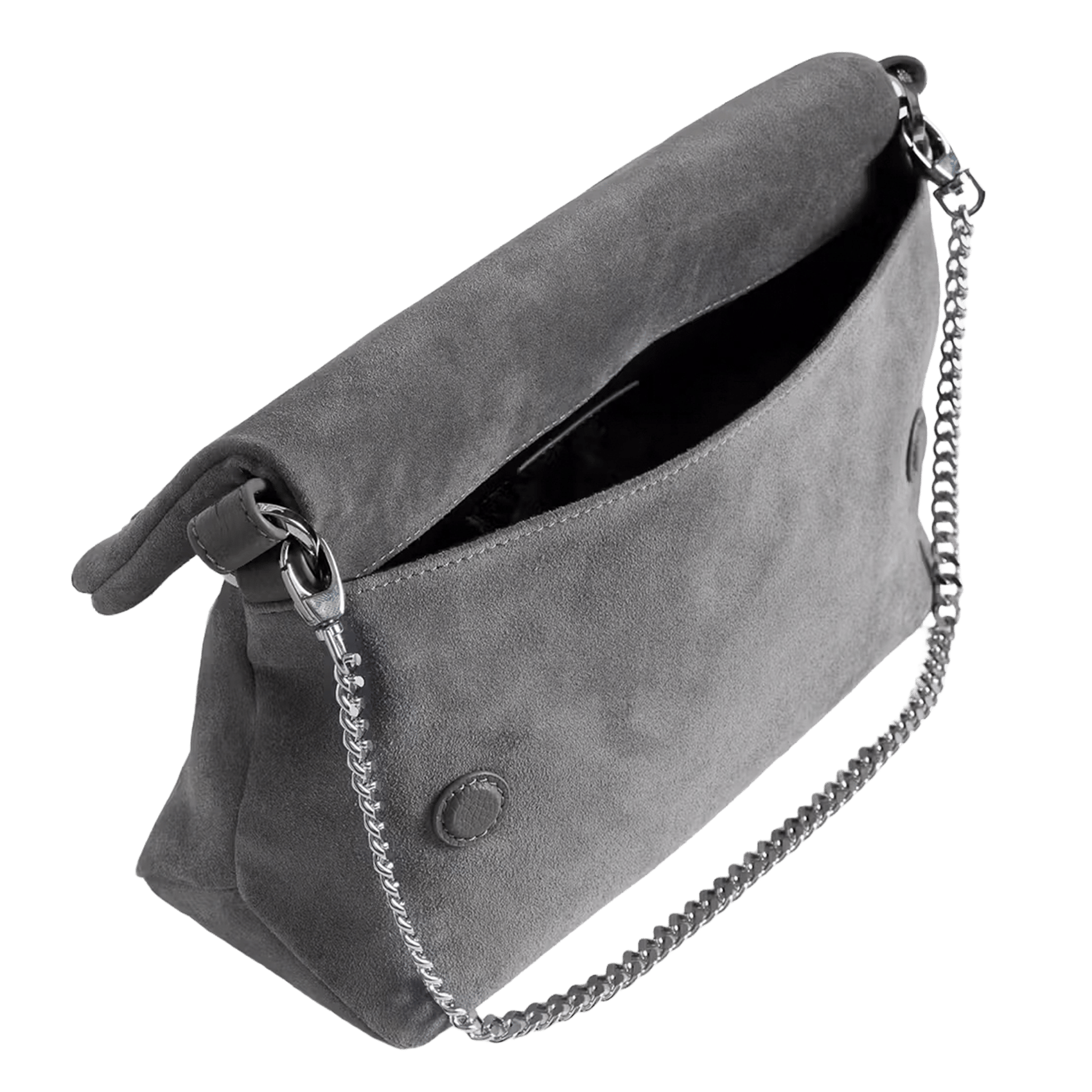 Leren schoudertas ZADIG&VOLTAIRE Grijs
