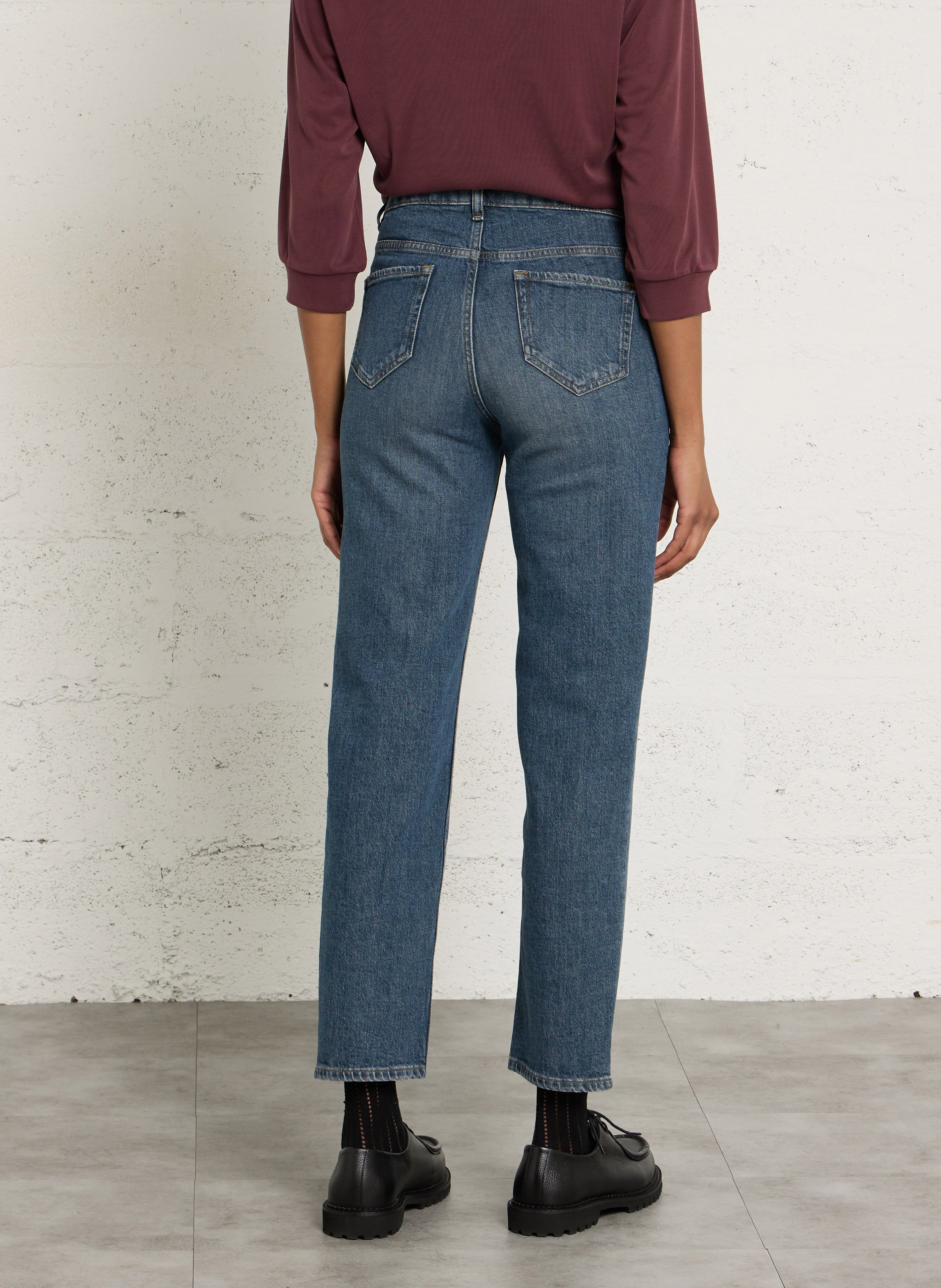 Vaquero slim de mezcla de algodón MAISON 123 Azul