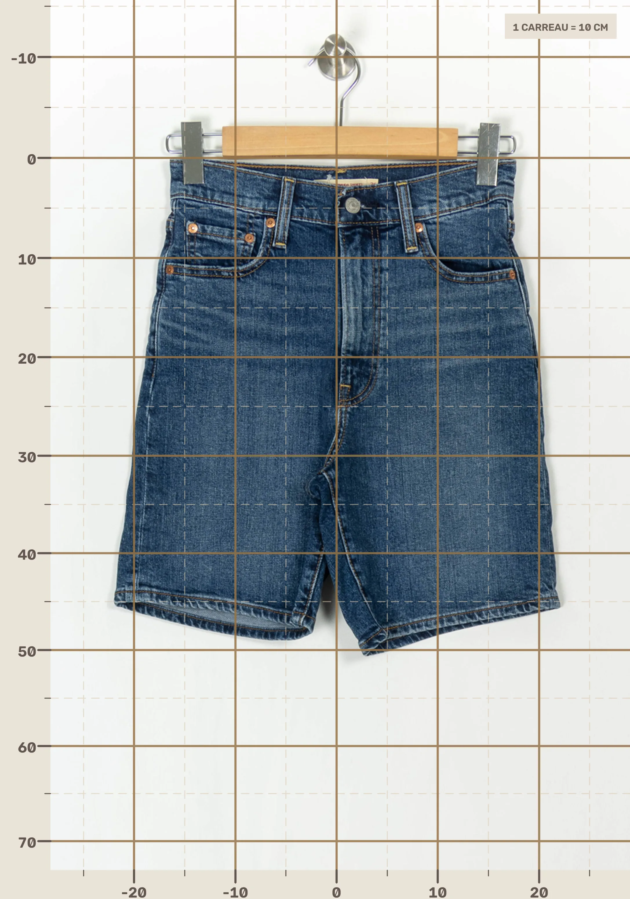 Shorts LEVI'S - Seconde main Blue
