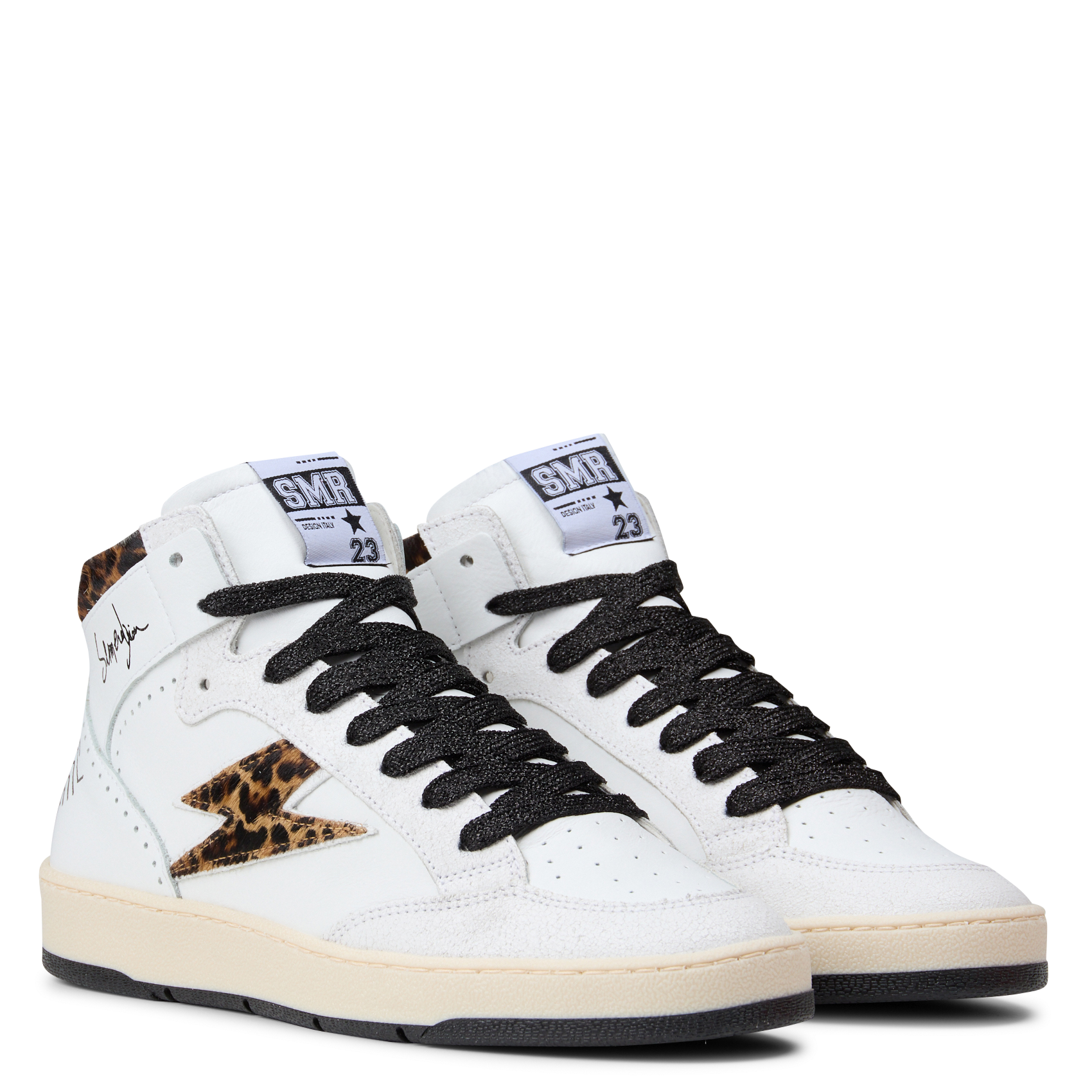 Hoge sneakers met print SEMERDJIAN - SMR Wit