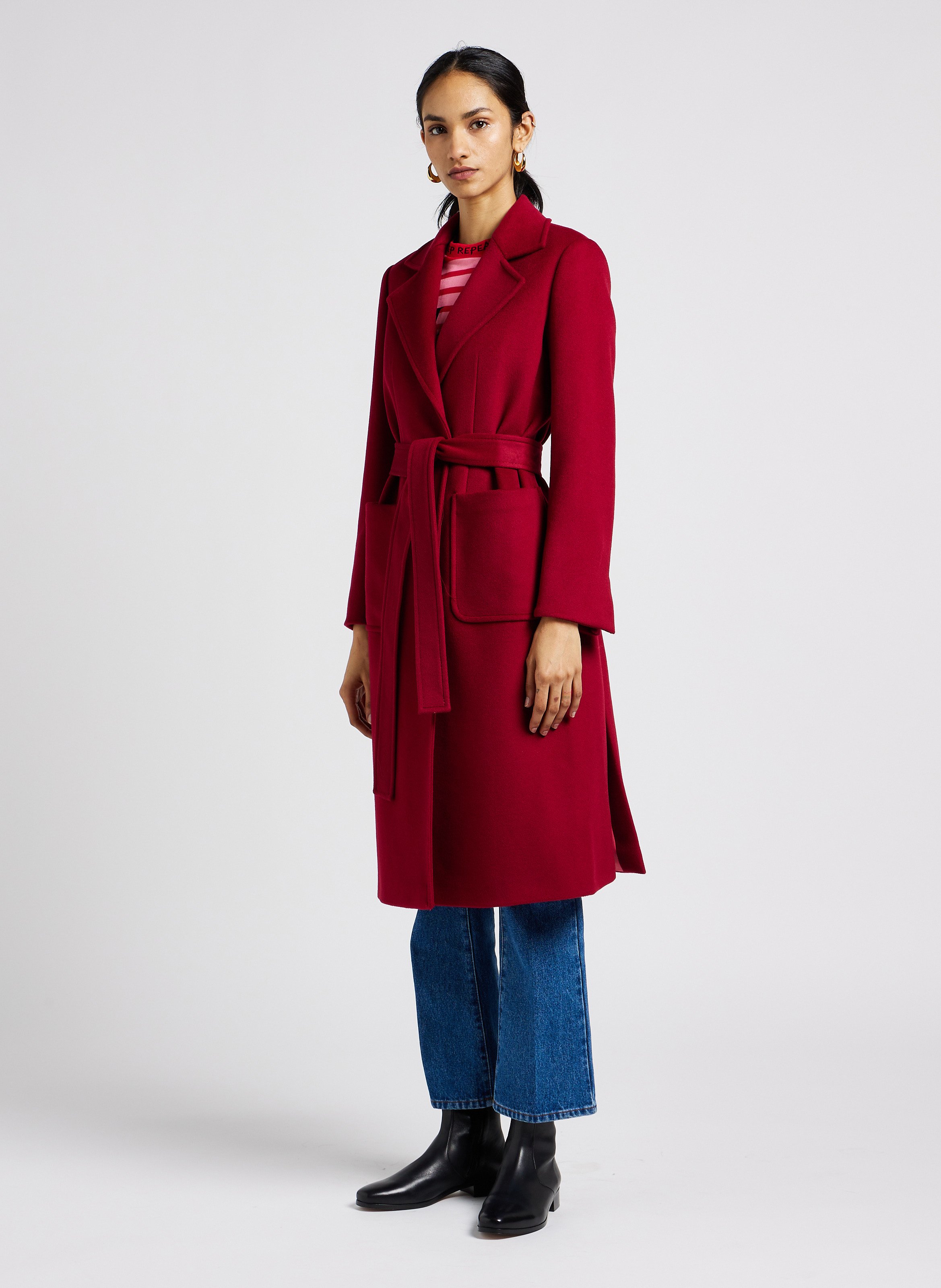 Tee-shirt col rond ample en coton  MAX&amp;Co. Rose